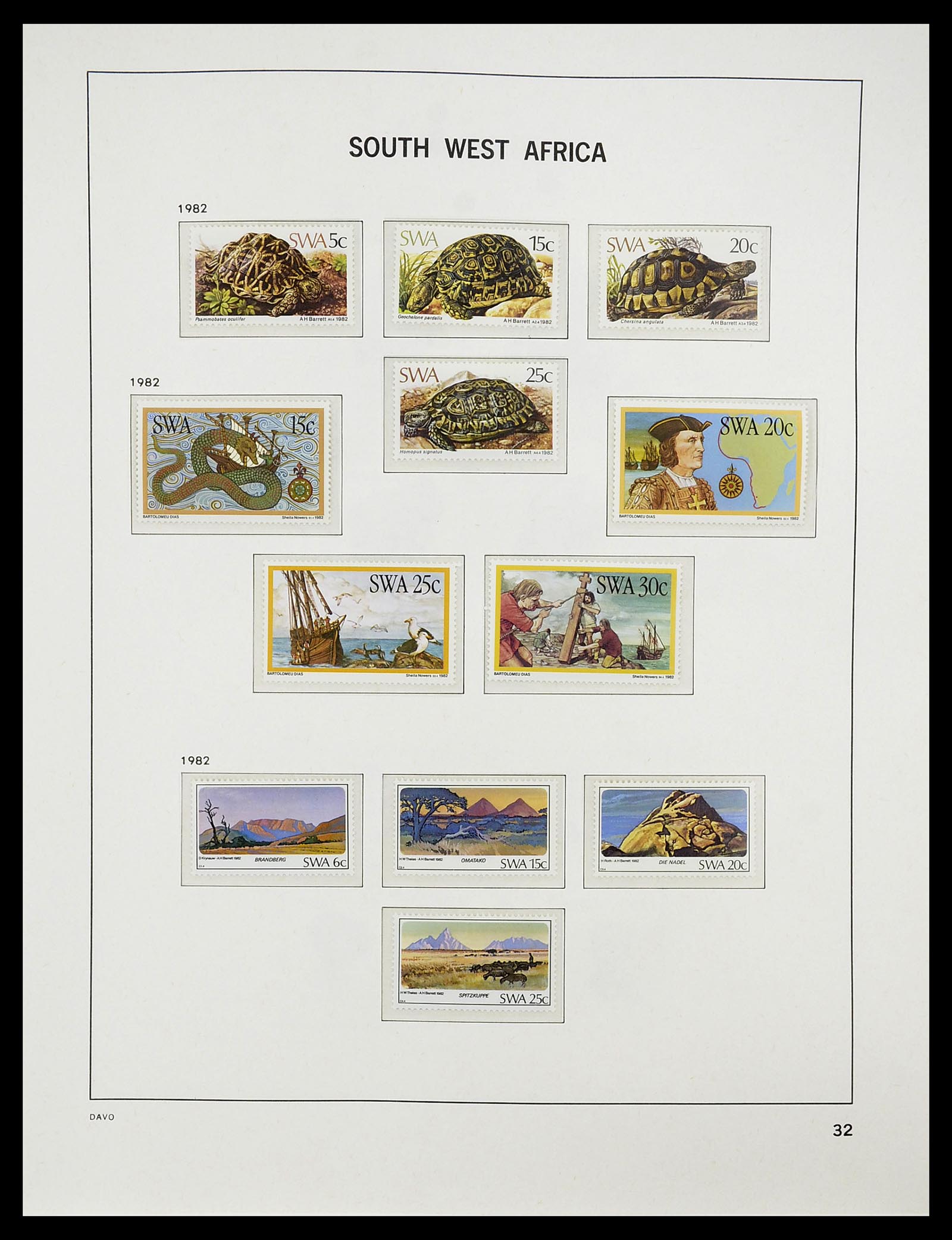 34702 022 - Postzegelverzameling 34702 Zuidwest Afrika/Namibië 1952-2000.