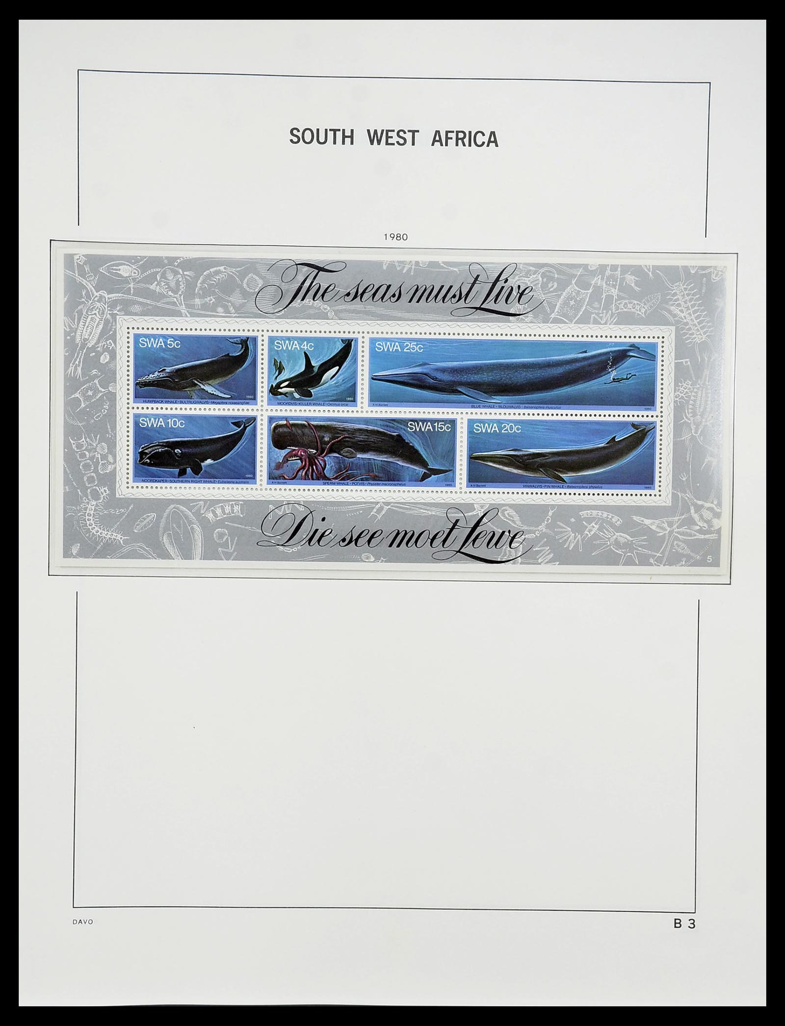 34702 045 - Postzegelverzameling 34702 Zuidwest Afrika/Namibië 1952-2000.