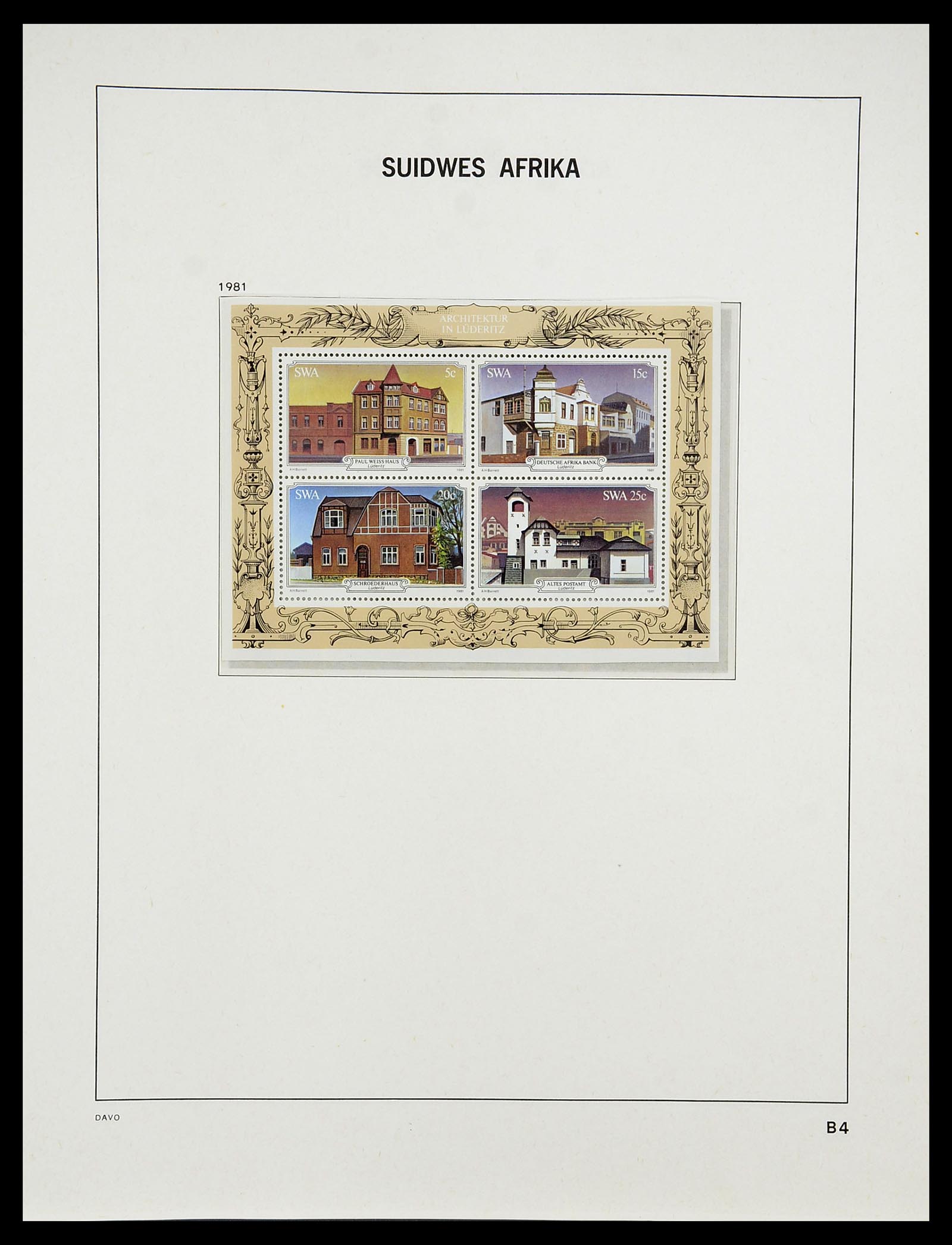 34702 046 - Postzegelverzameling 34702 Zuidwest Afrika/Namibië 1952-2000.