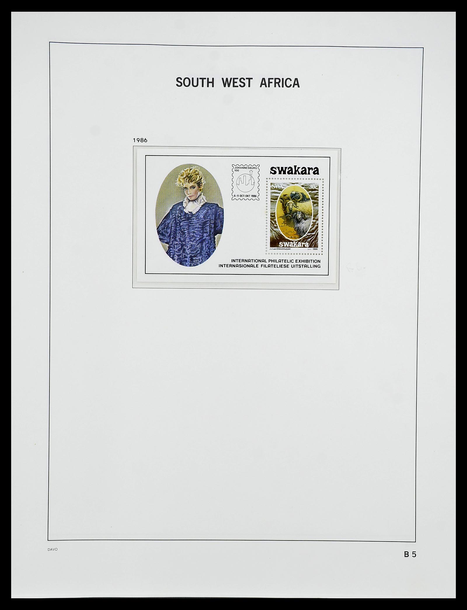 34702 047 - Postzegelverzameling 34702 Zuidwest Afrika/Namibië 1952-2000.