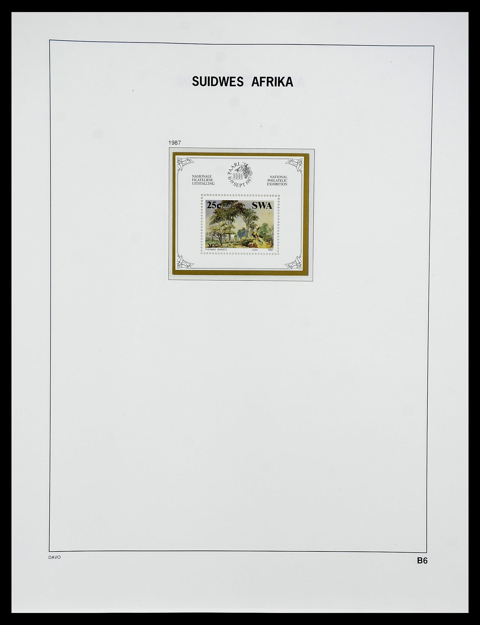 34702 048 - Postzegelverzameling 34702 Zuidwest Afrika/Namibië 1952-2000.