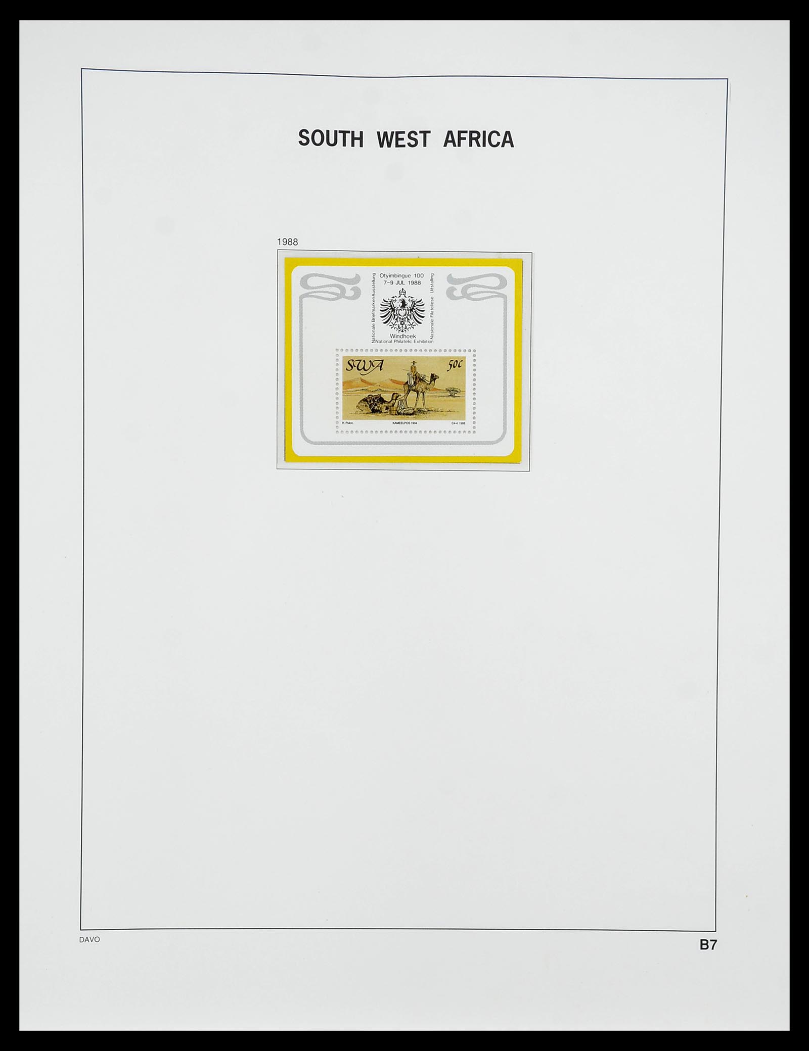 34702 049 - Postzegelverzameling 34702 Zuidwest Afrika/Namibië 1952-2000.