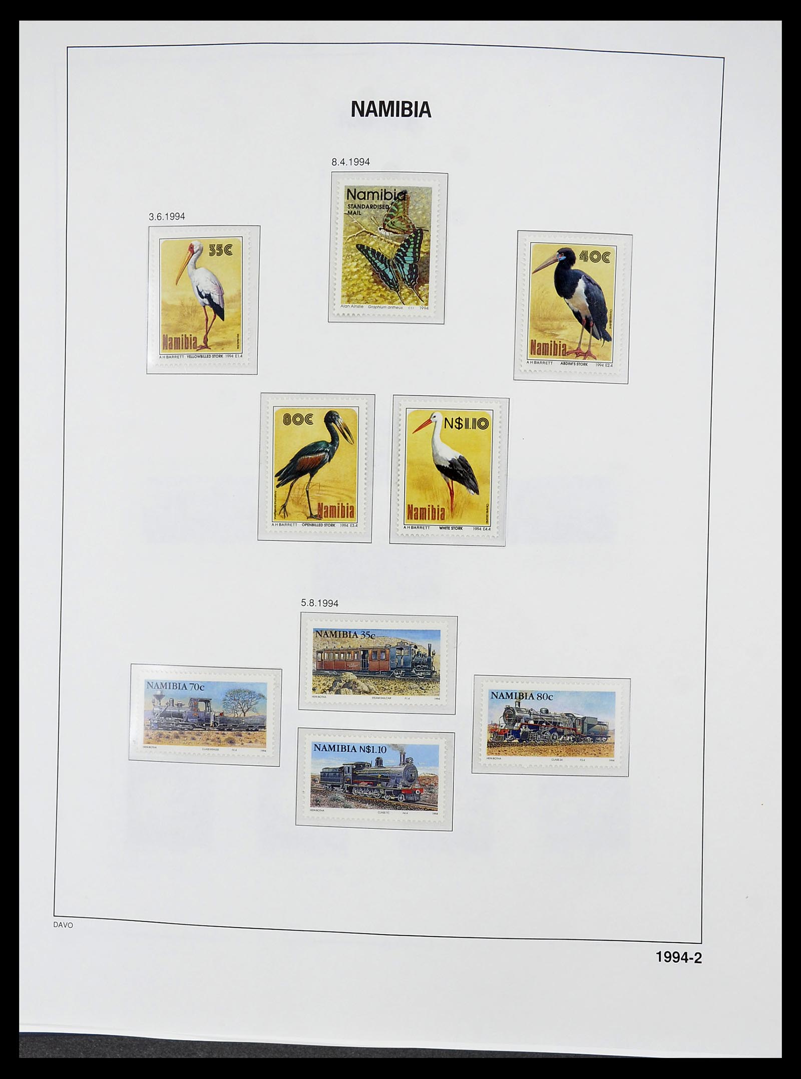 34702 063 - Postzegelverzameling 34702 Zuidwest Afrika/Namibië 1952-2000.