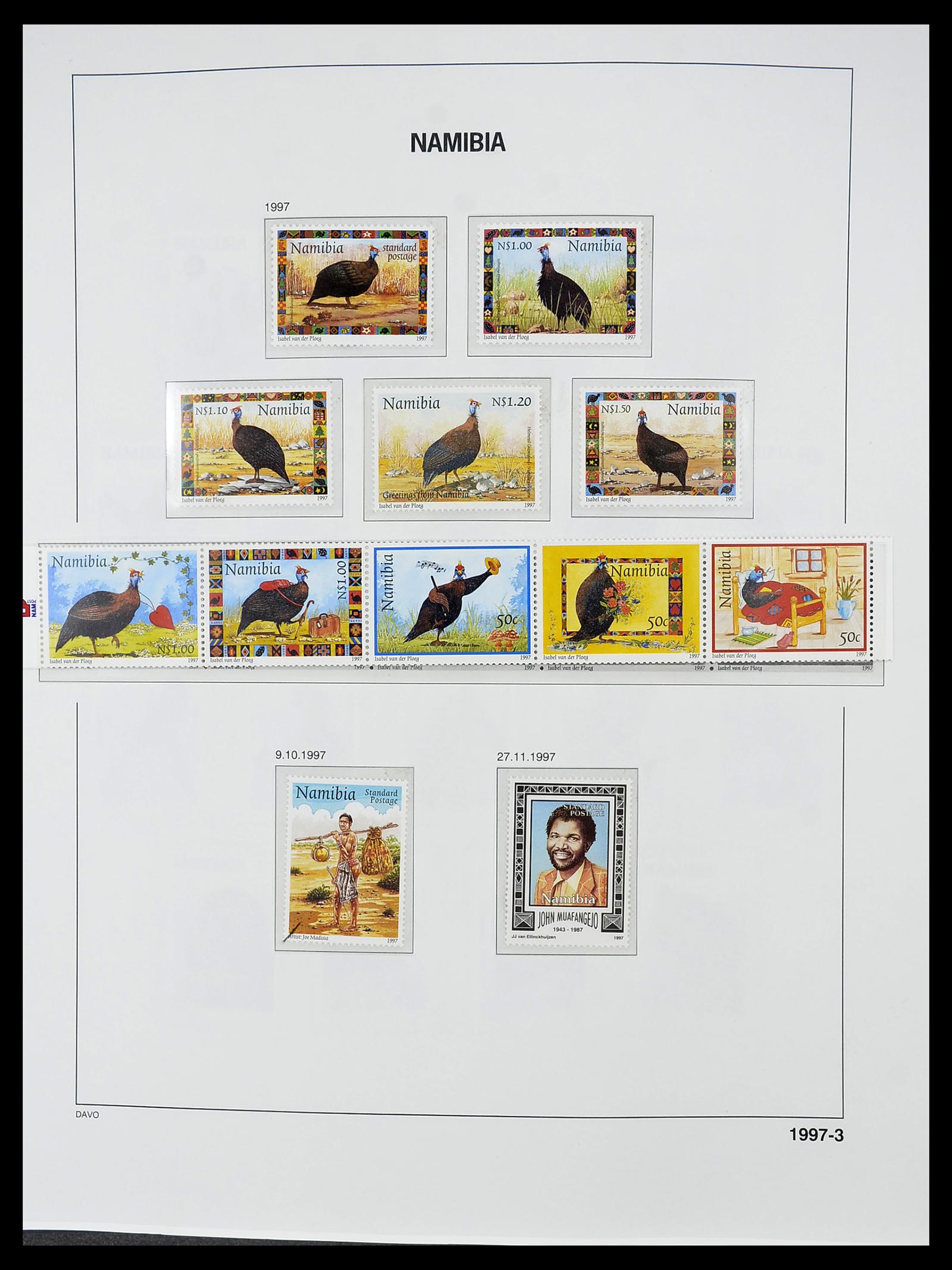 34702 070 - Postzegelverzameling 34702 Zuidwest Afrika/Namibië 1952-2000.