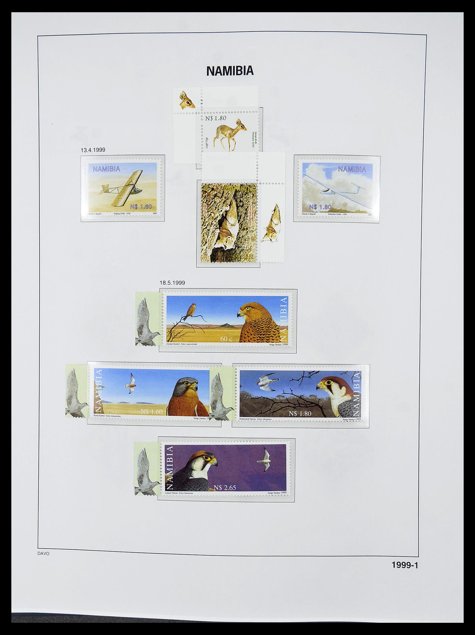 34702 075 - Postzegelverzameling 34702 Zuidwest Afrika/Namibië 1952-2000.