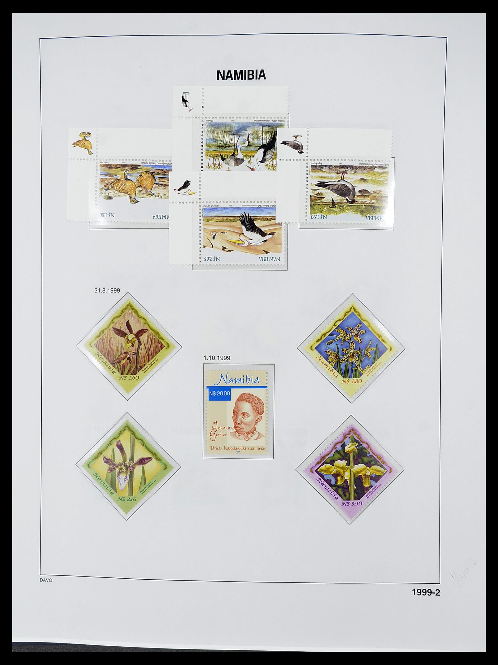 34702 076 - Postzegelverzameling 34702 Zuidwest Afrika/Namibië 1952-2000.