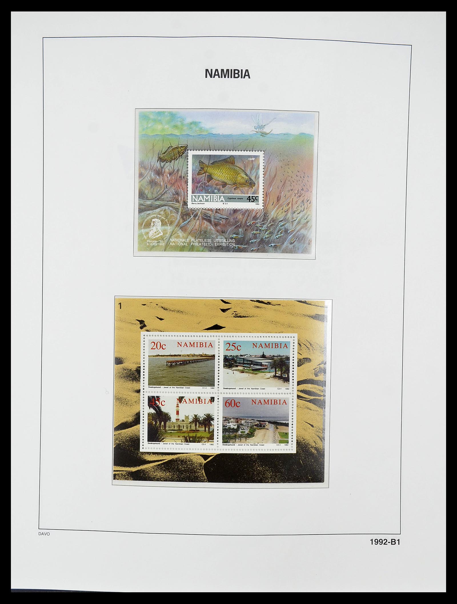 34702 081 - Postzegelverzameling 34702 Zuidwest Afrika/Namibië 1952-2000.