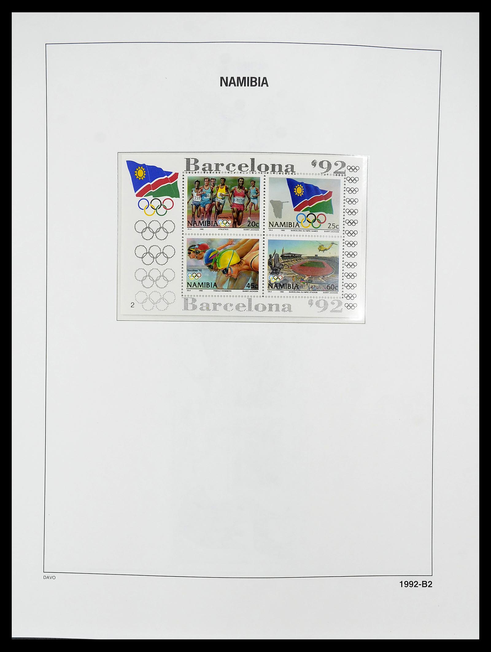 34702 082 - Postzegelverzameling 34702 Zuidwest Afrika/Namibië 1952-2000.
