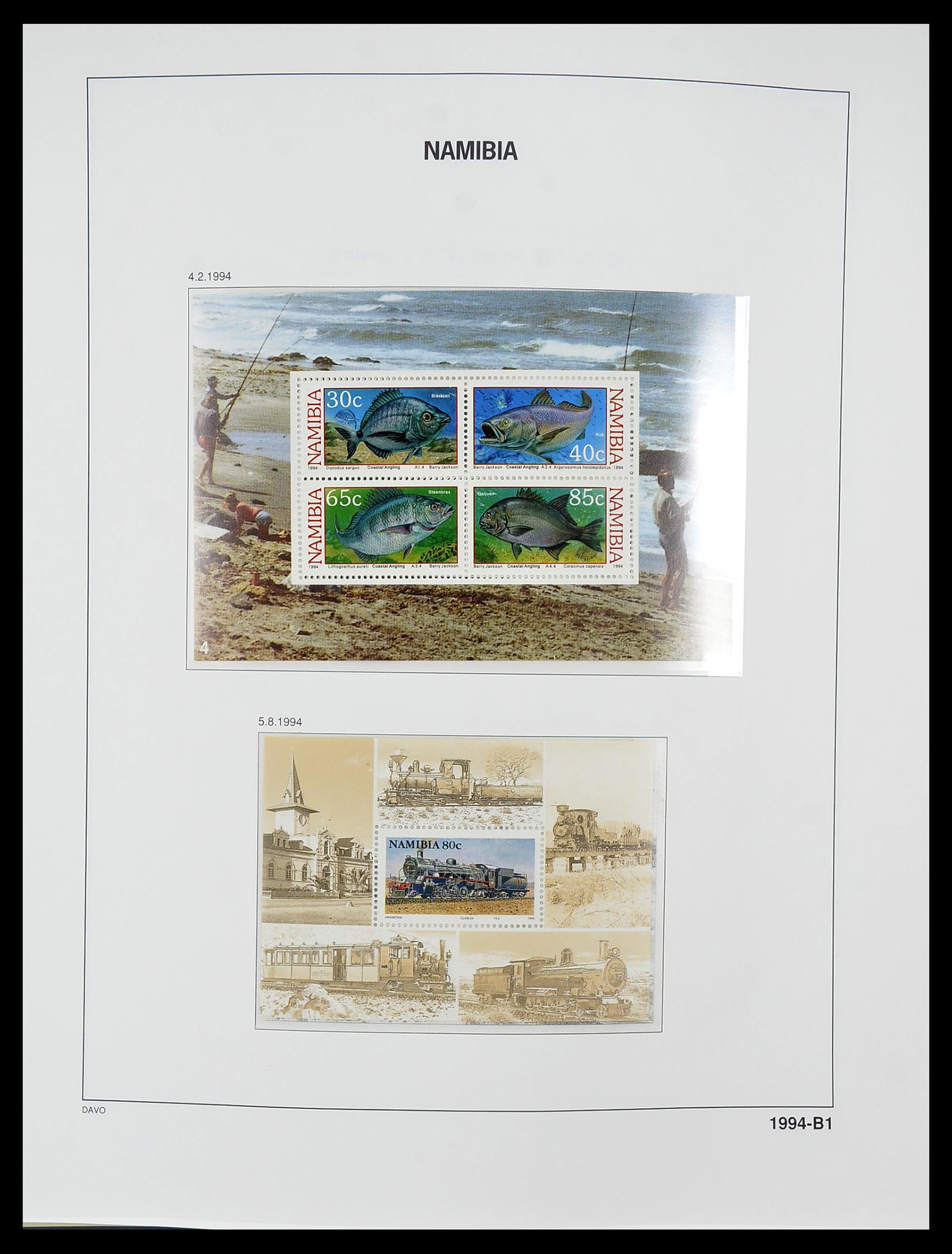 34702 085 - Postzegelverzameling 34702 Zuidwest Afrika/Namibië 1952-2000.
