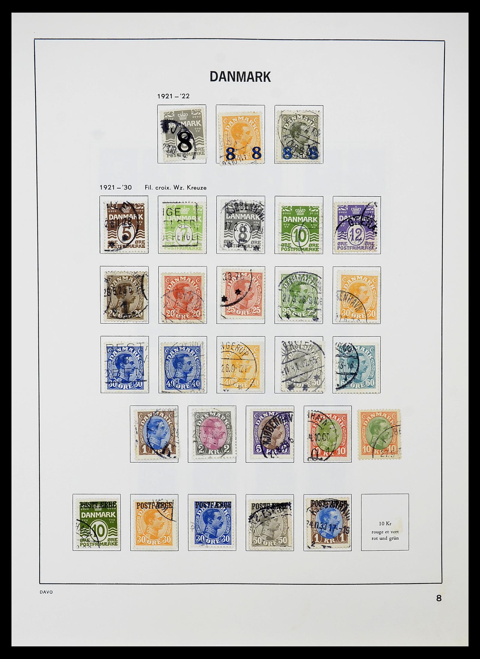 34704 008 - Postzegelverzameling 34704 Denemarken 1851-1985.