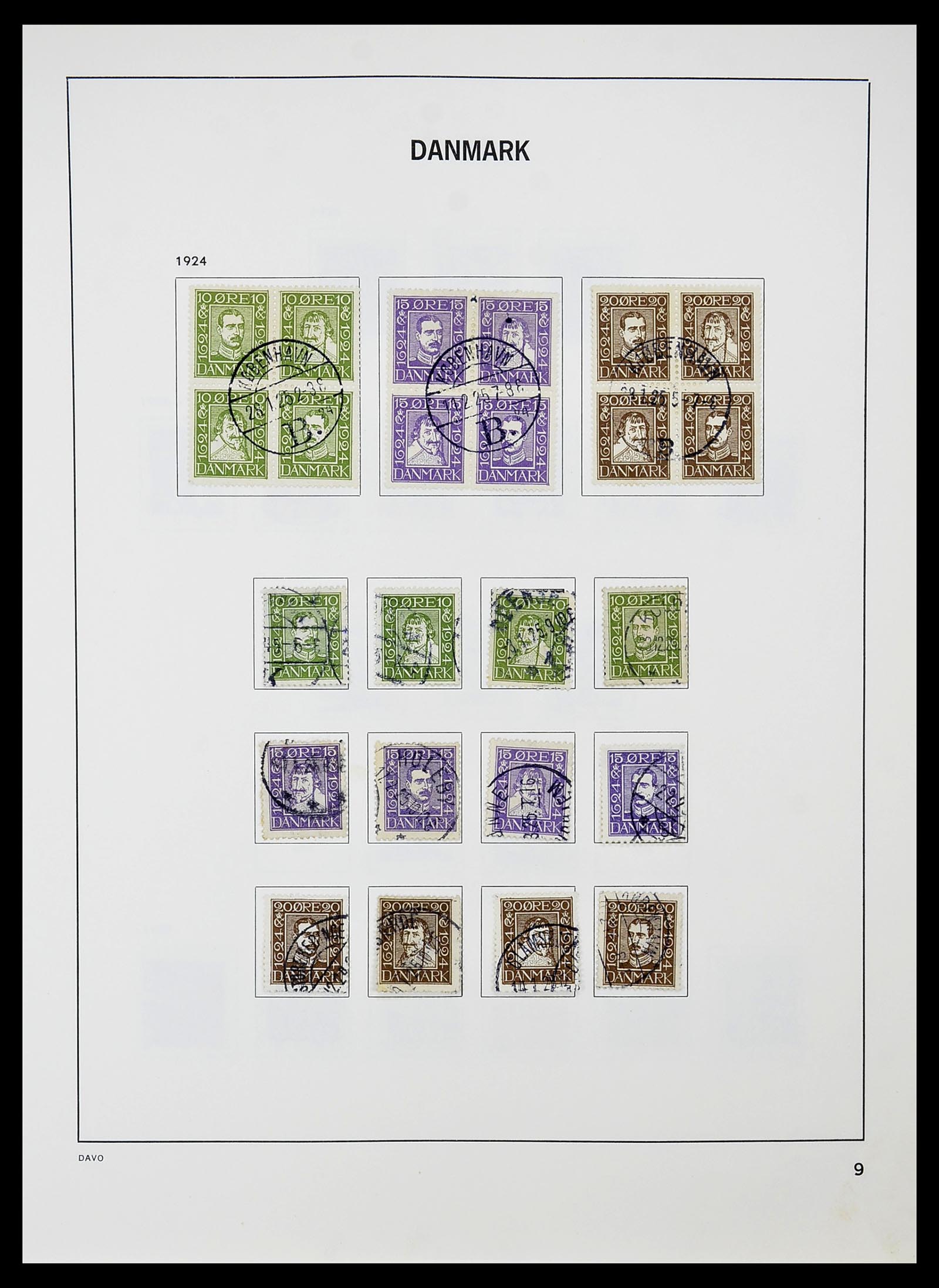 34704 009 - Postzegelverzameling 34704 Denemarken 1851-1985.