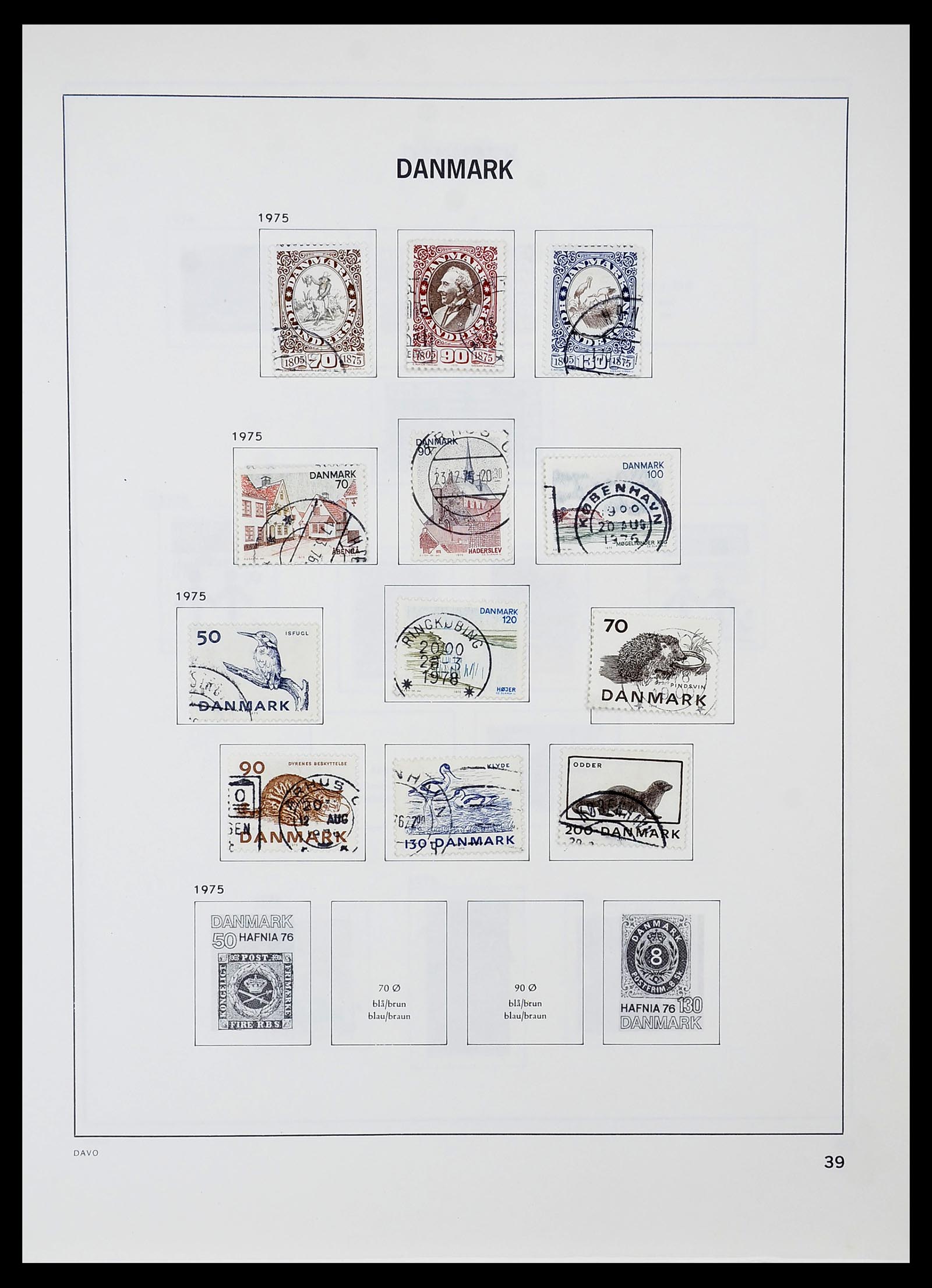 34704 039 - Postzegelverzameling 34704 Denemarken 1851-1985.