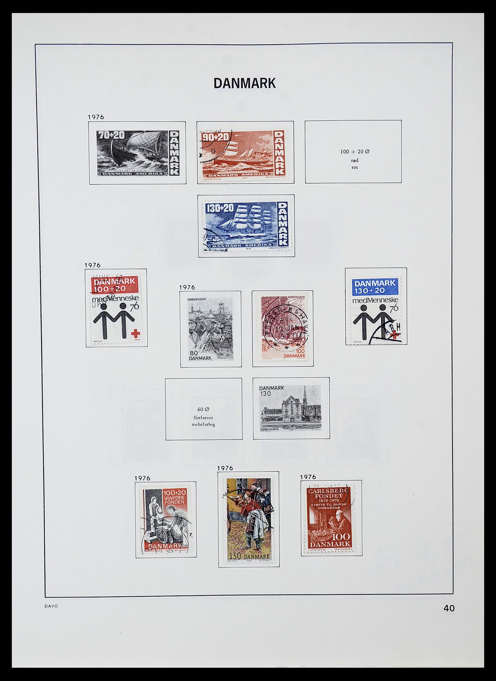 34704 040 - Postzegelverzameling 34704 Denemarken 1851-1985.
