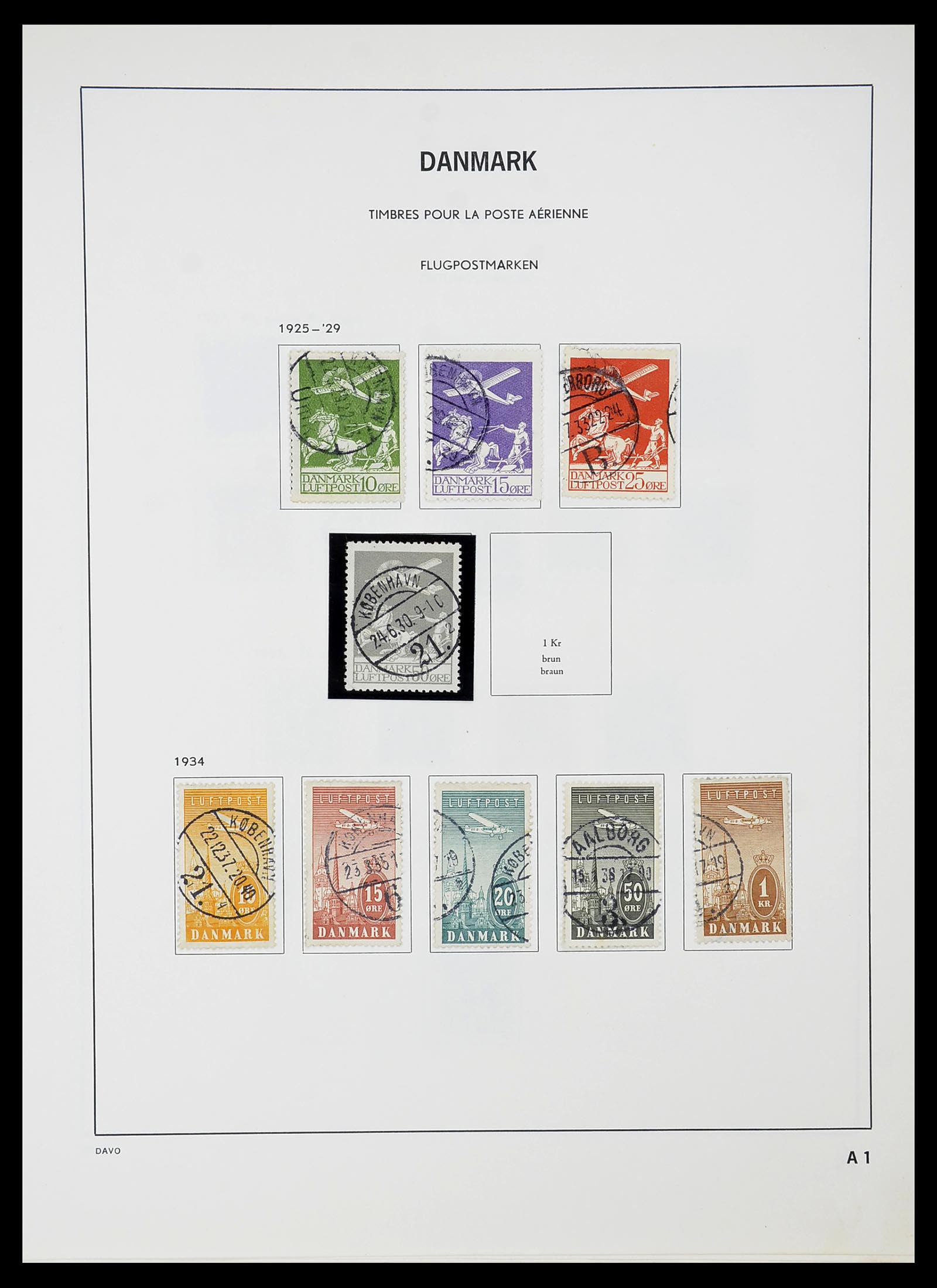 34704 045 - Postzegelverzameling 34704 Denemarken 1851-1985.