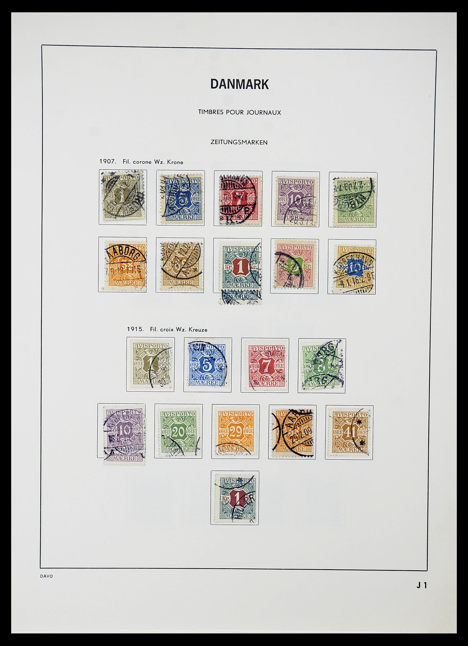 34704 046 - Postzegelverzameling 34704 Denemarken 1851-1985.