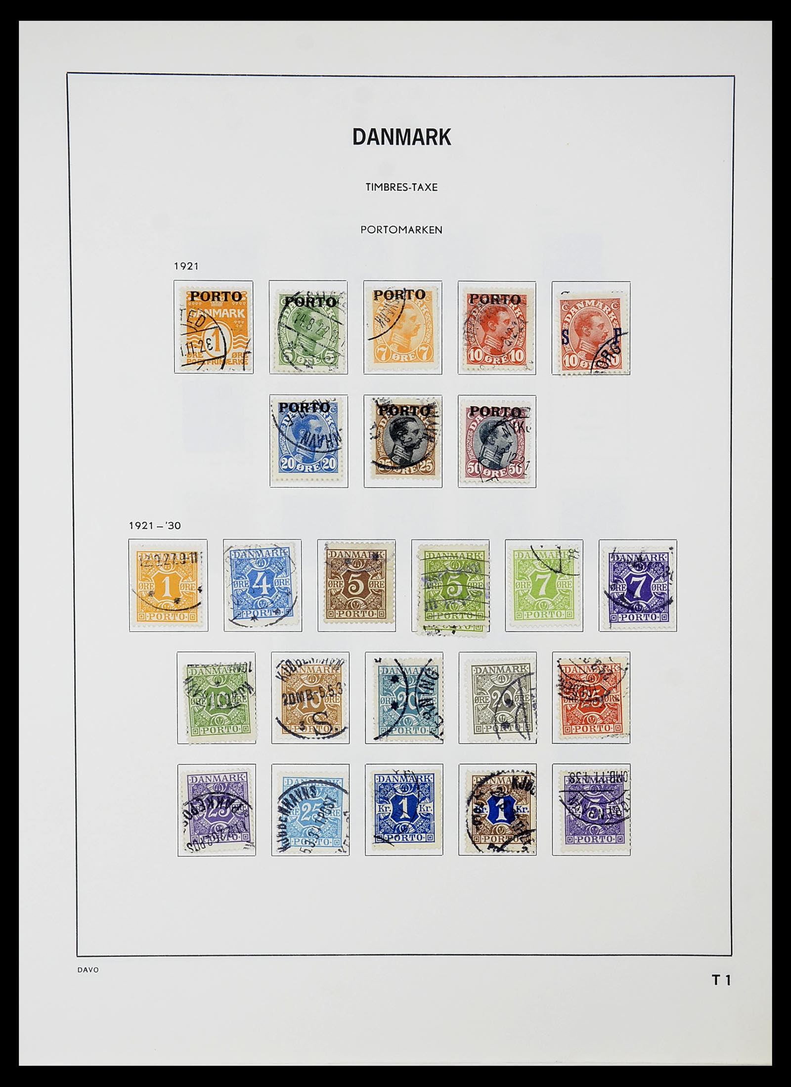 34704 048 - Postzegelverzameling 34704 Denemarken 1851-1985.