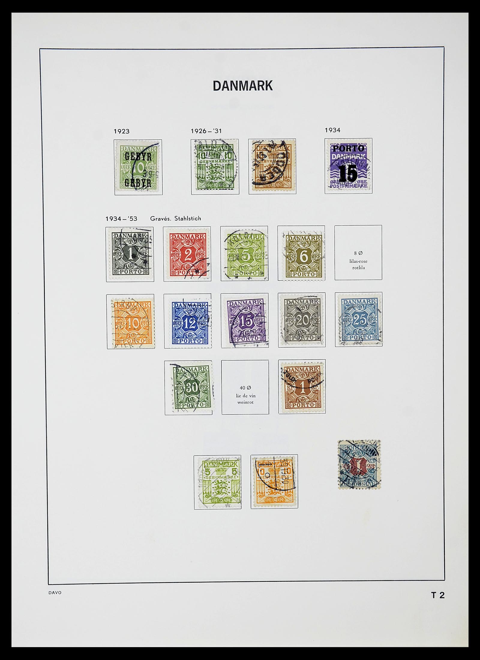 34704 049 - Postzegelverzameling 34704 Denemarken 1851-1985.