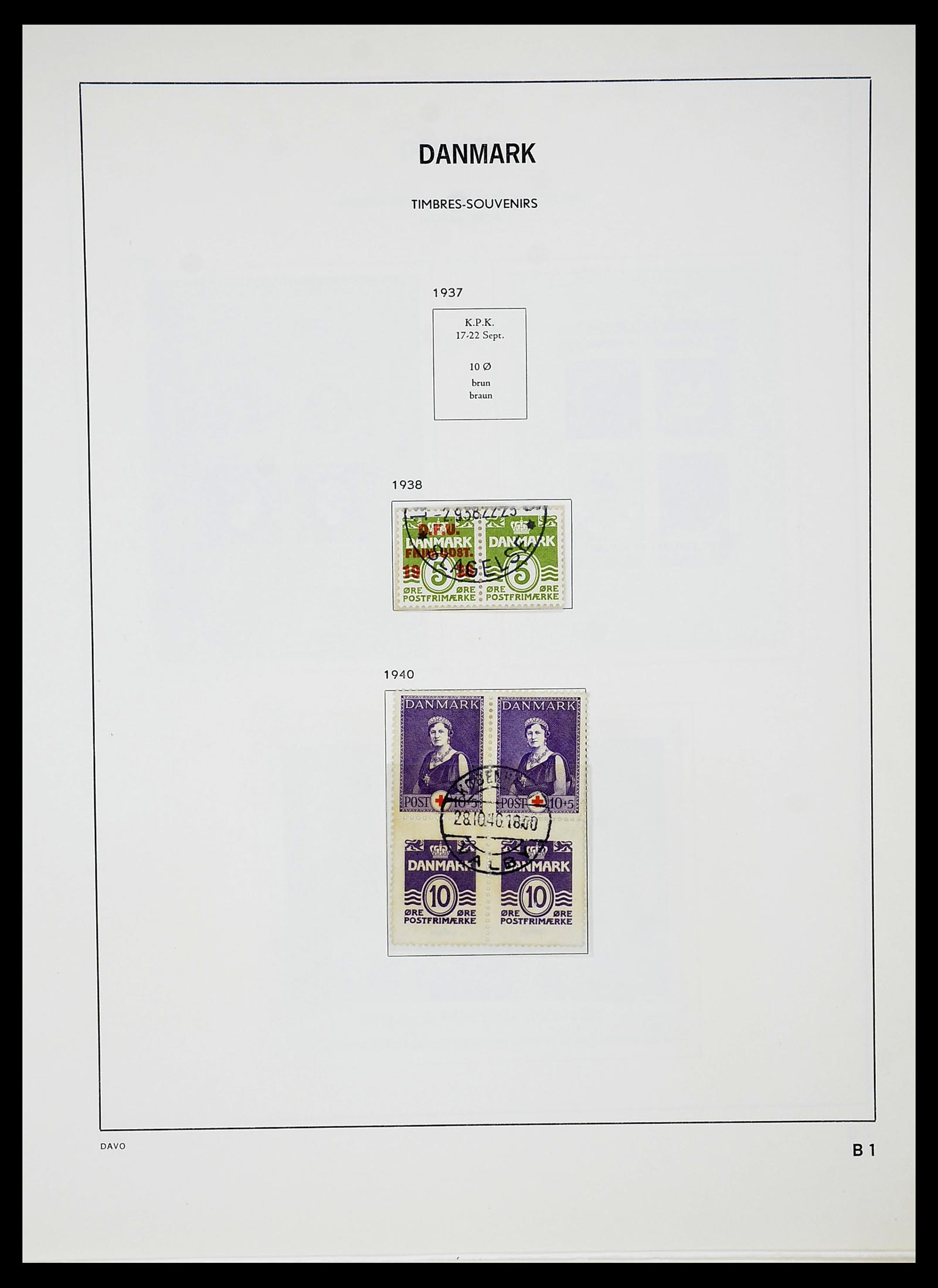 34704 050 - Postzegelverzameling 34704 Denemarken 1851-1985.