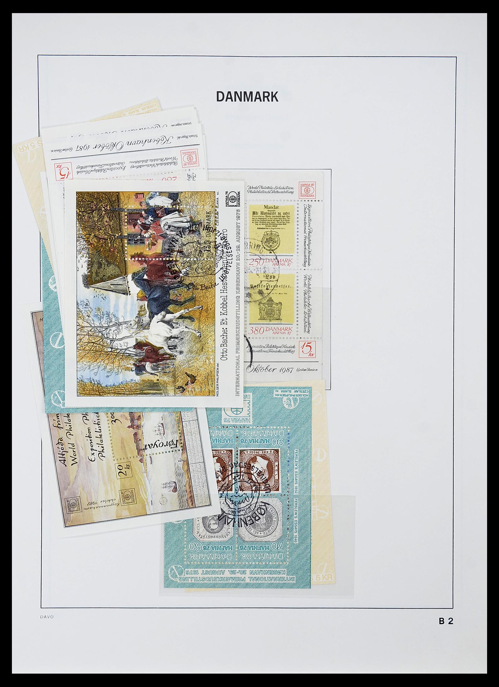 34704 051 - Postzegelverzameling 34704 Denemarken 1851-1985.