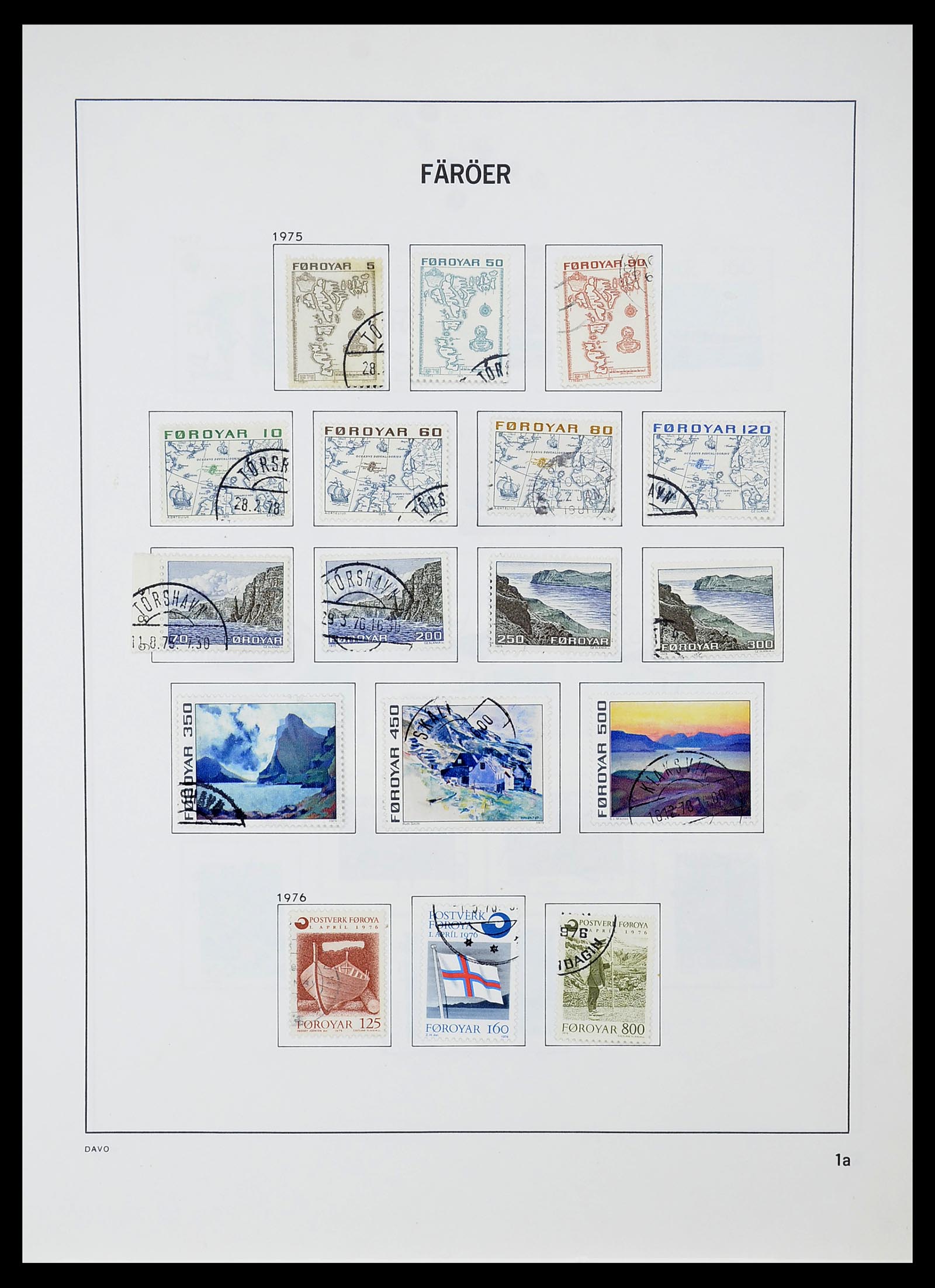 34704 054 - Postzegelverzameling 34704 Denemarken 1851-1985.