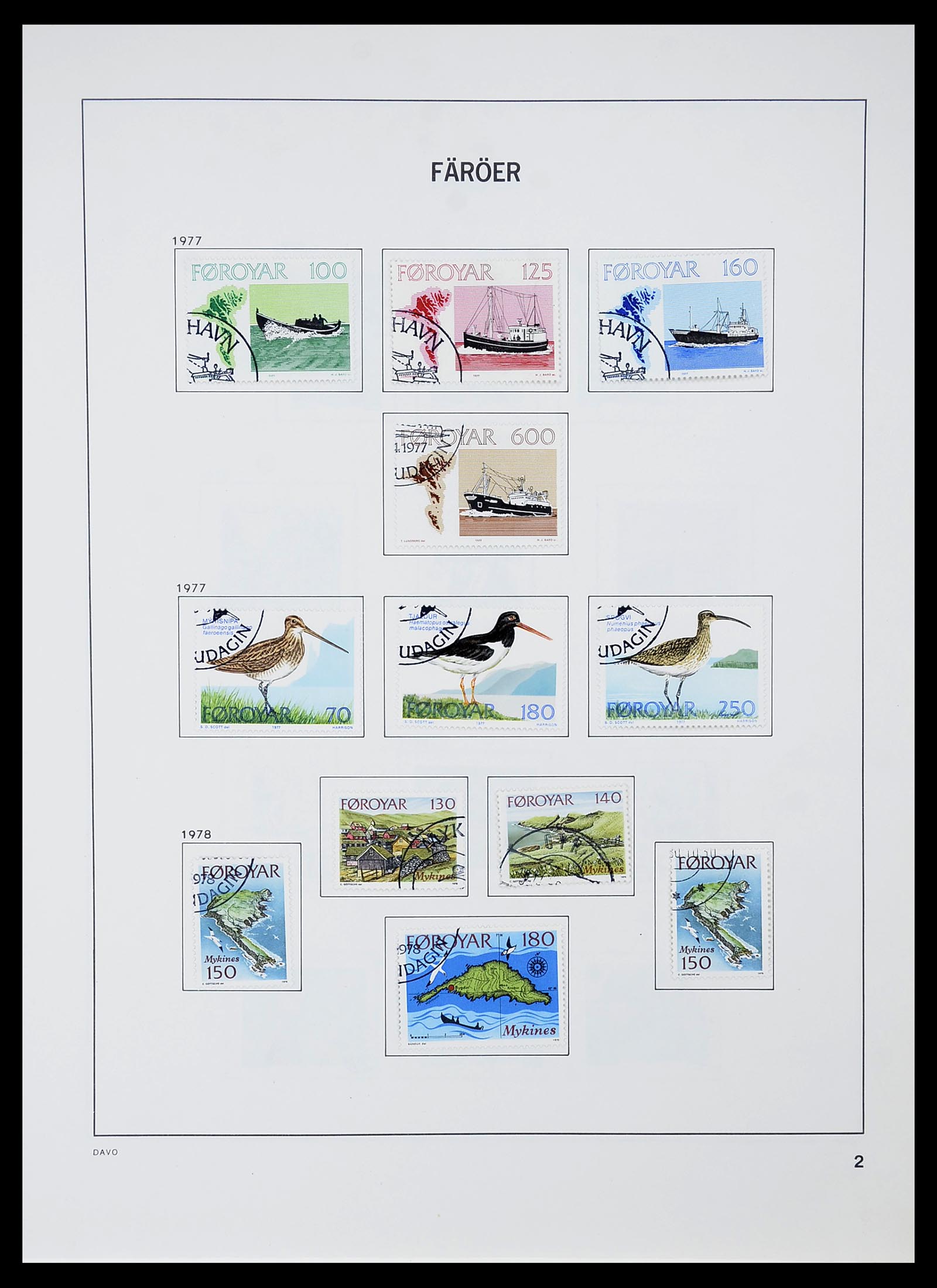 34704 055 - Postzegelverzameling 34704 Denemarken 1851-1985.