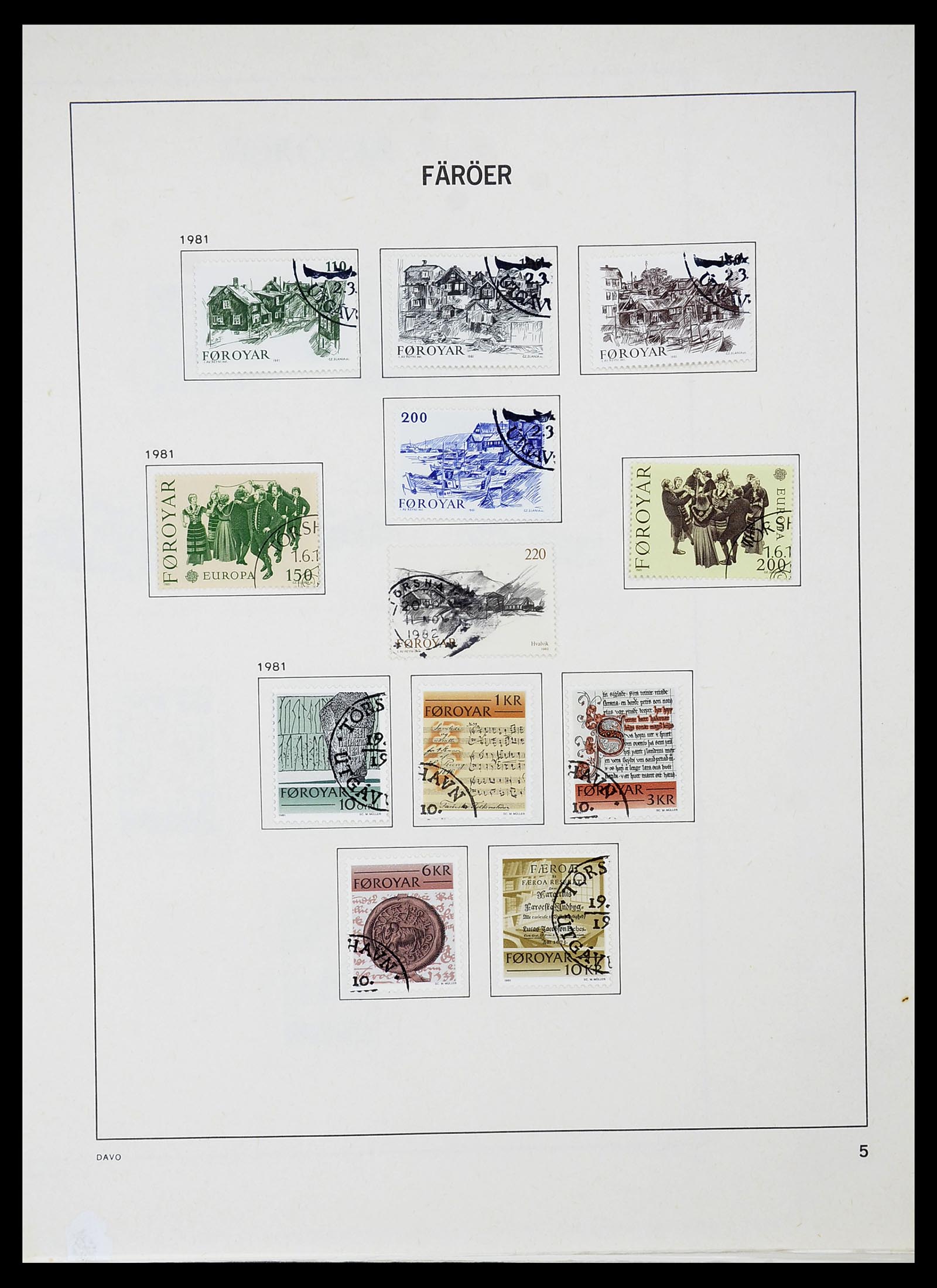 34704 058 - Postzegelverzameling 34704 Denemarken 1851-1985.