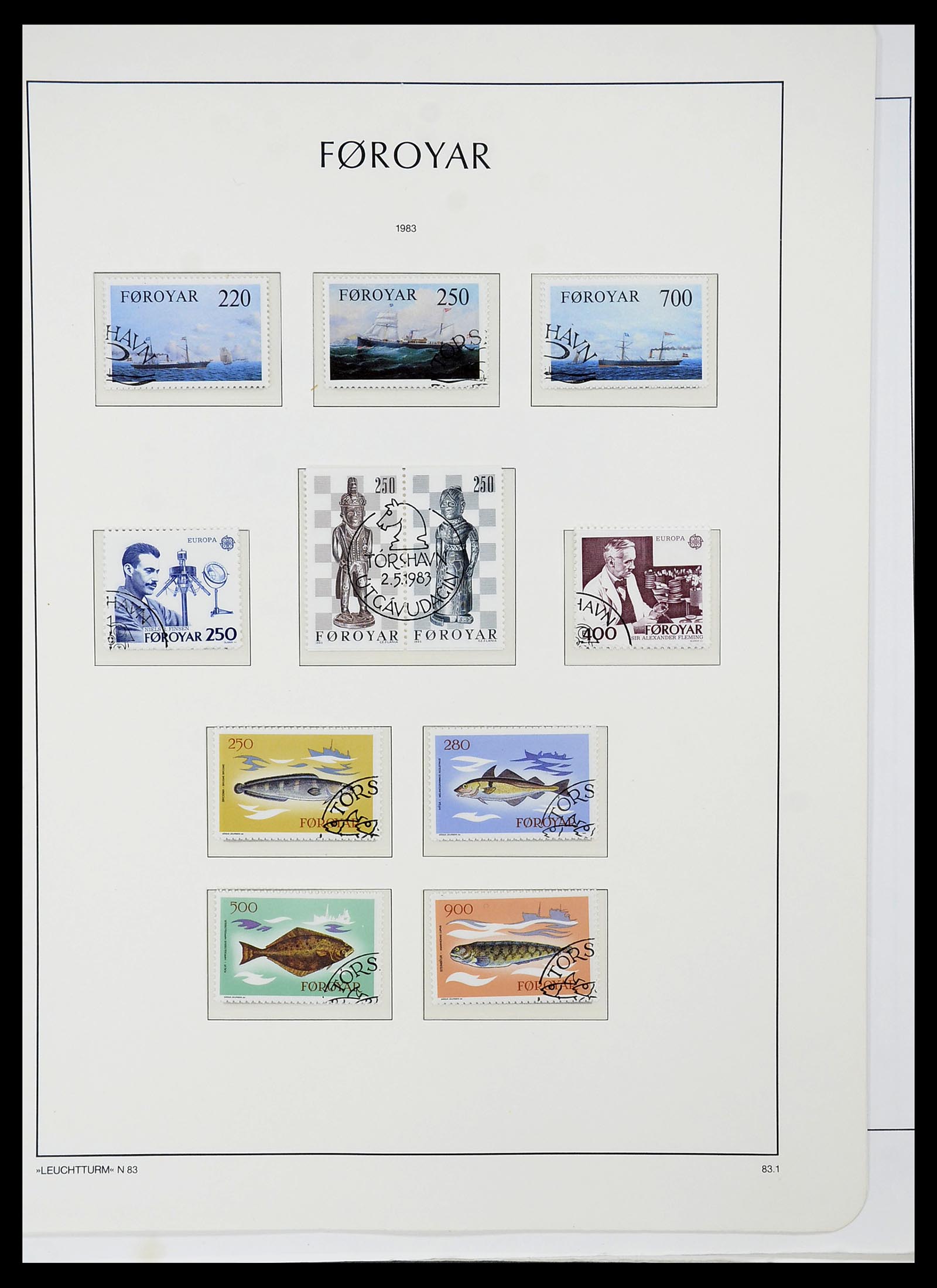 34704 060 - Postzegelverzameling 34704 Denemarken 1851-1985.