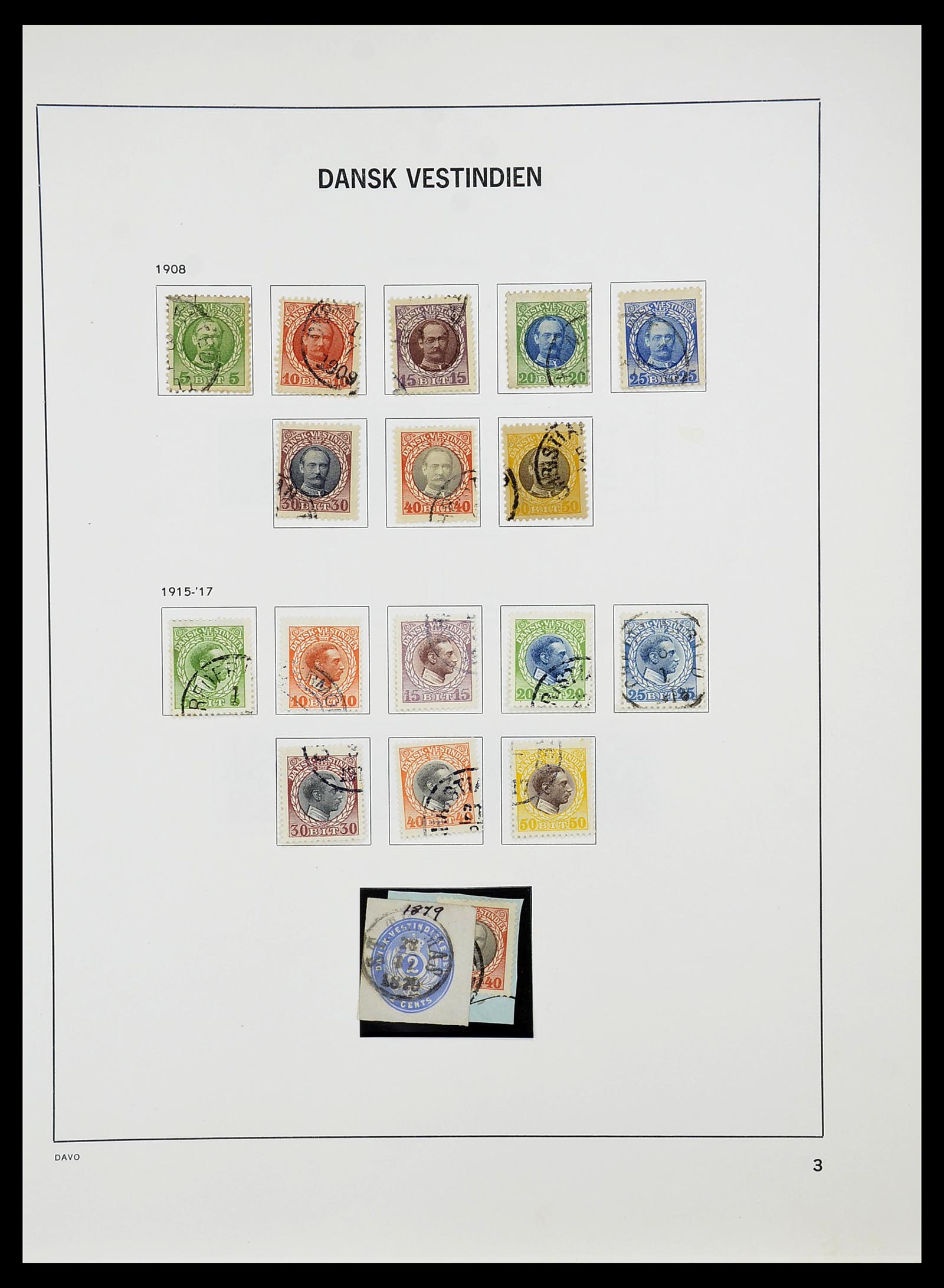 34704 086 - Postzegelverzameling 34704 Denemarken 1851-1985.