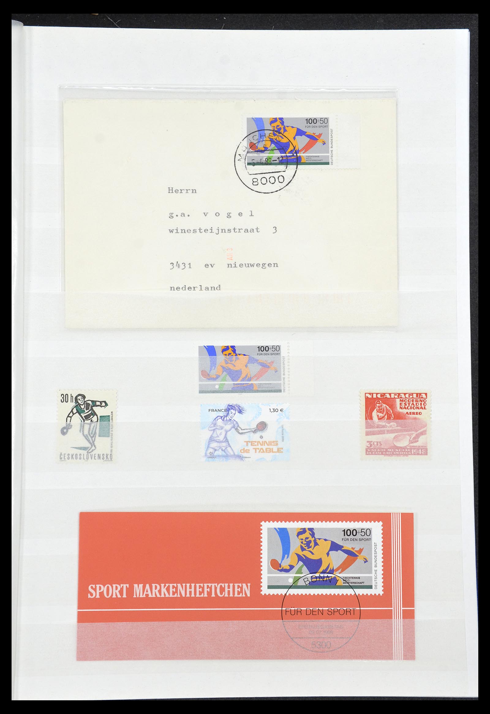 34705 013 - Postzegelverzameling 34705 Motief Fietsen 1897-2019!!