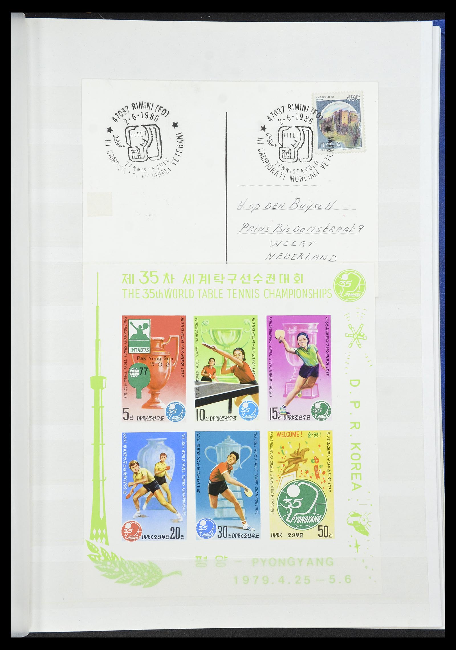 34705 032 - Postzegelverzameling 34705 Motief Fietsen 1897-2019!!