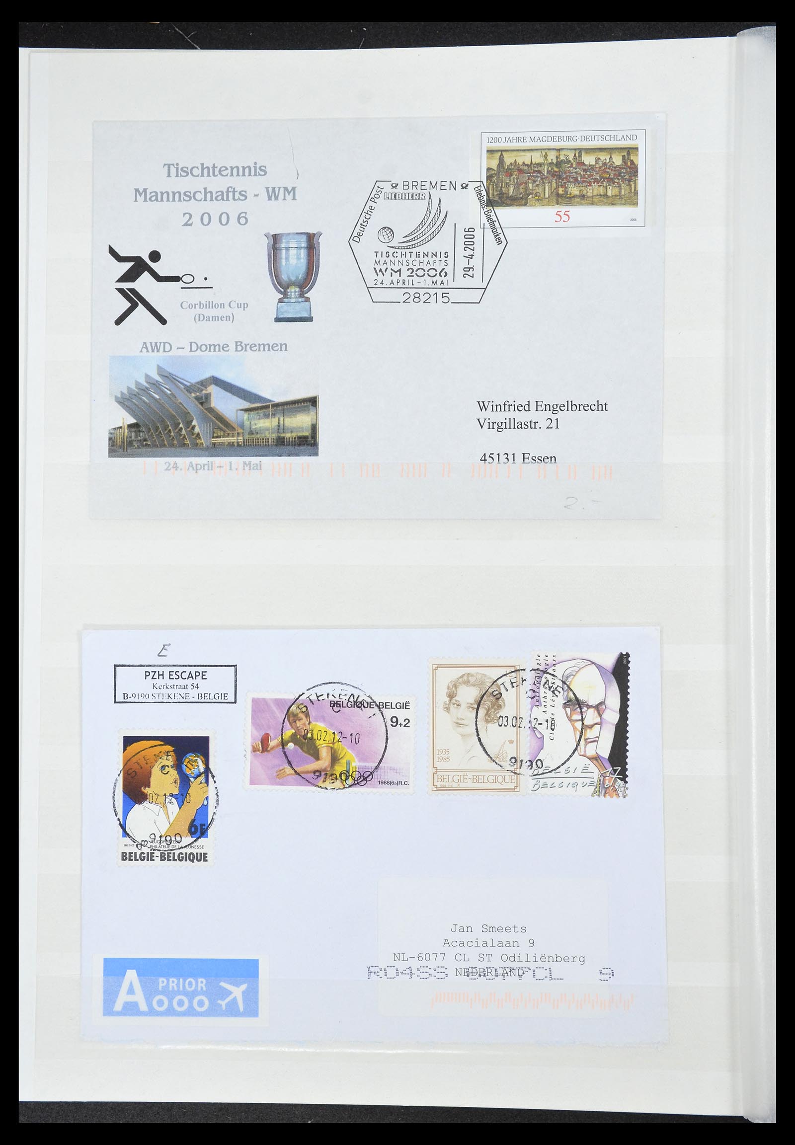 34705 033 - Postzegelverzameling 34705 Motief Fietsen 1897-2019!!