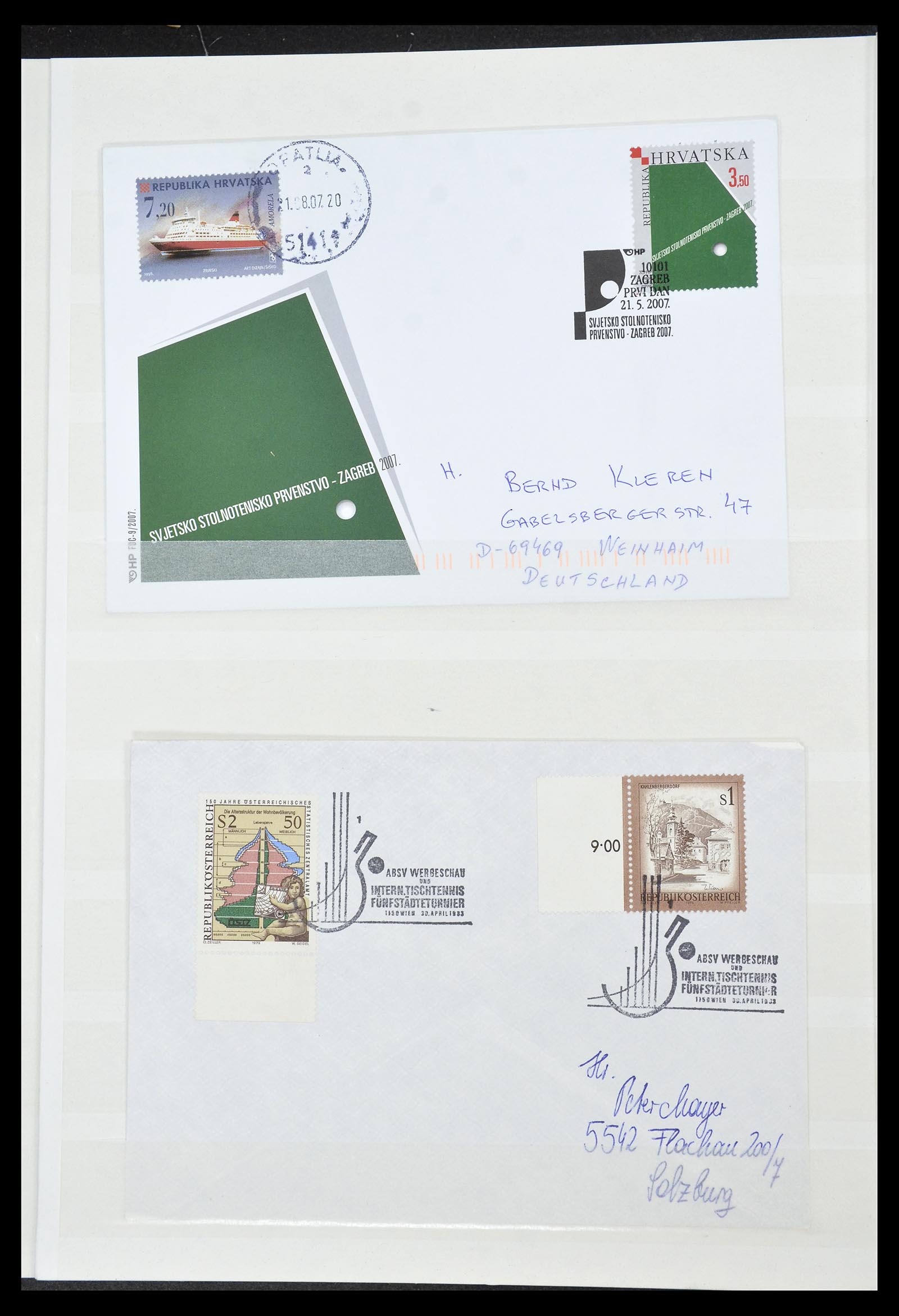 34705 054 - Postzegelverzameling 34705 Motief Fietsen 1897-2019!!
