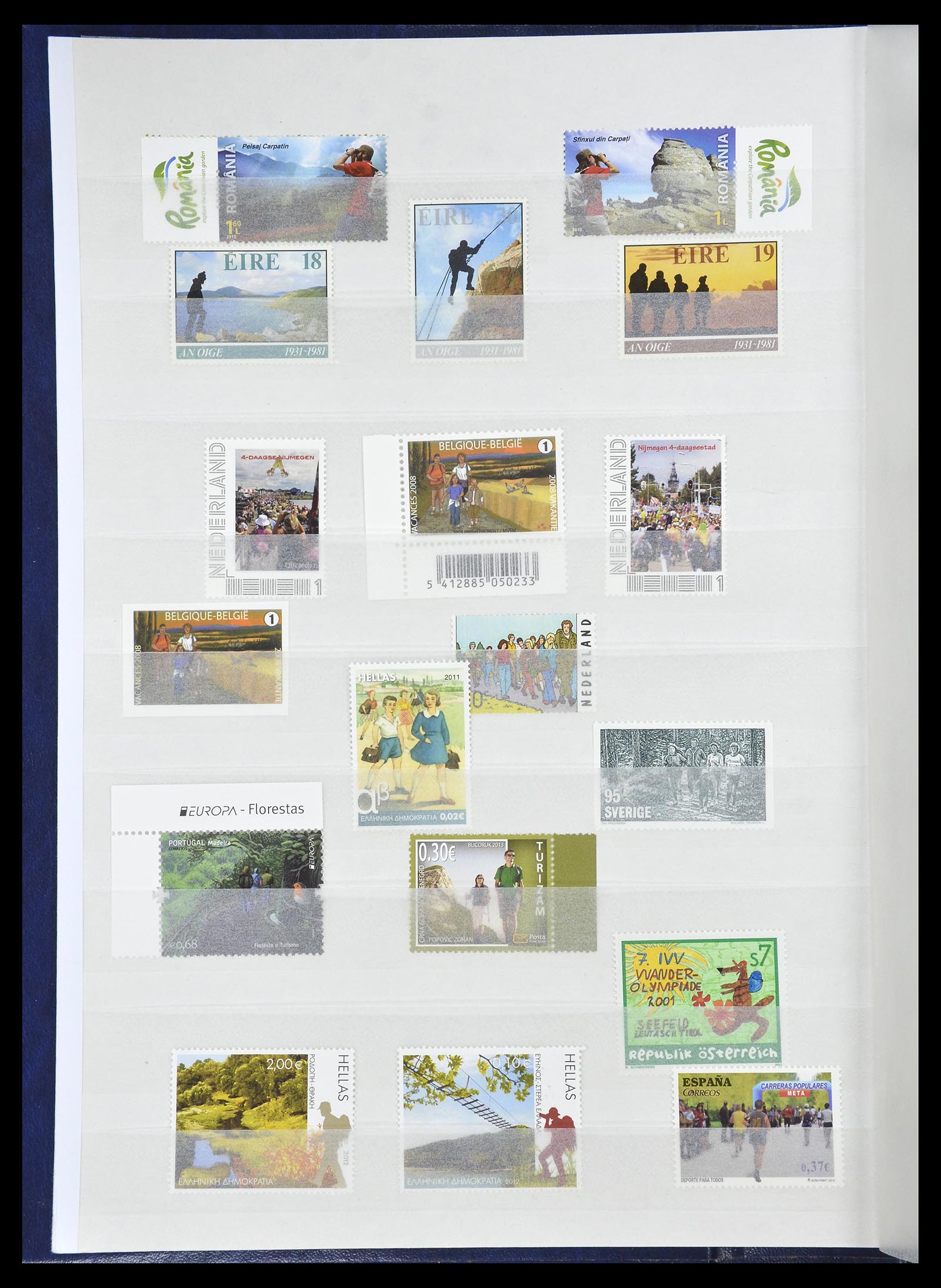 34705 057 - Postzegelverzameling 34705 Motief Fietsen 1897-2019!!