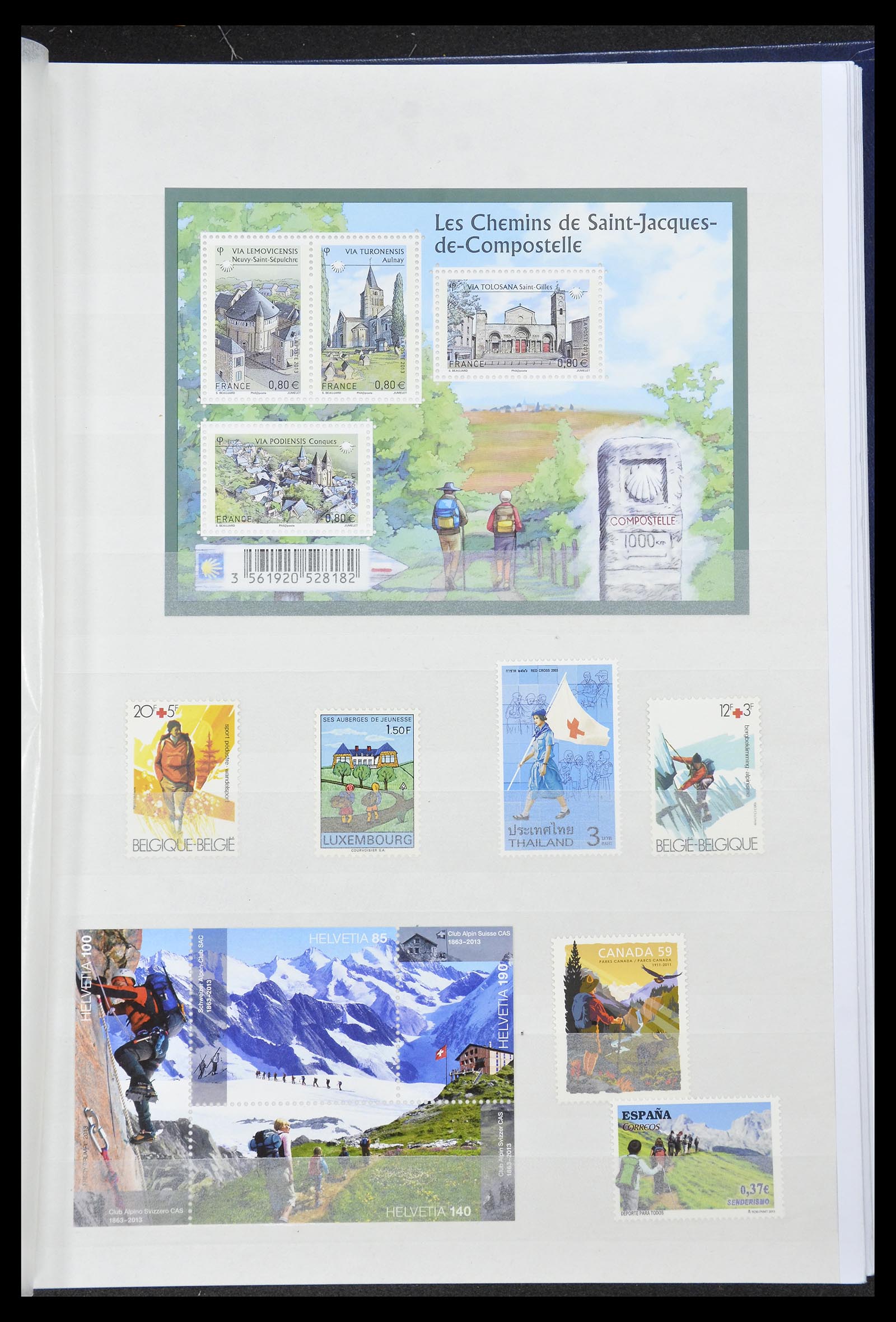 34705 058 - Postzegelverzameling 34705 Motief Fietsen 1897-2019!!