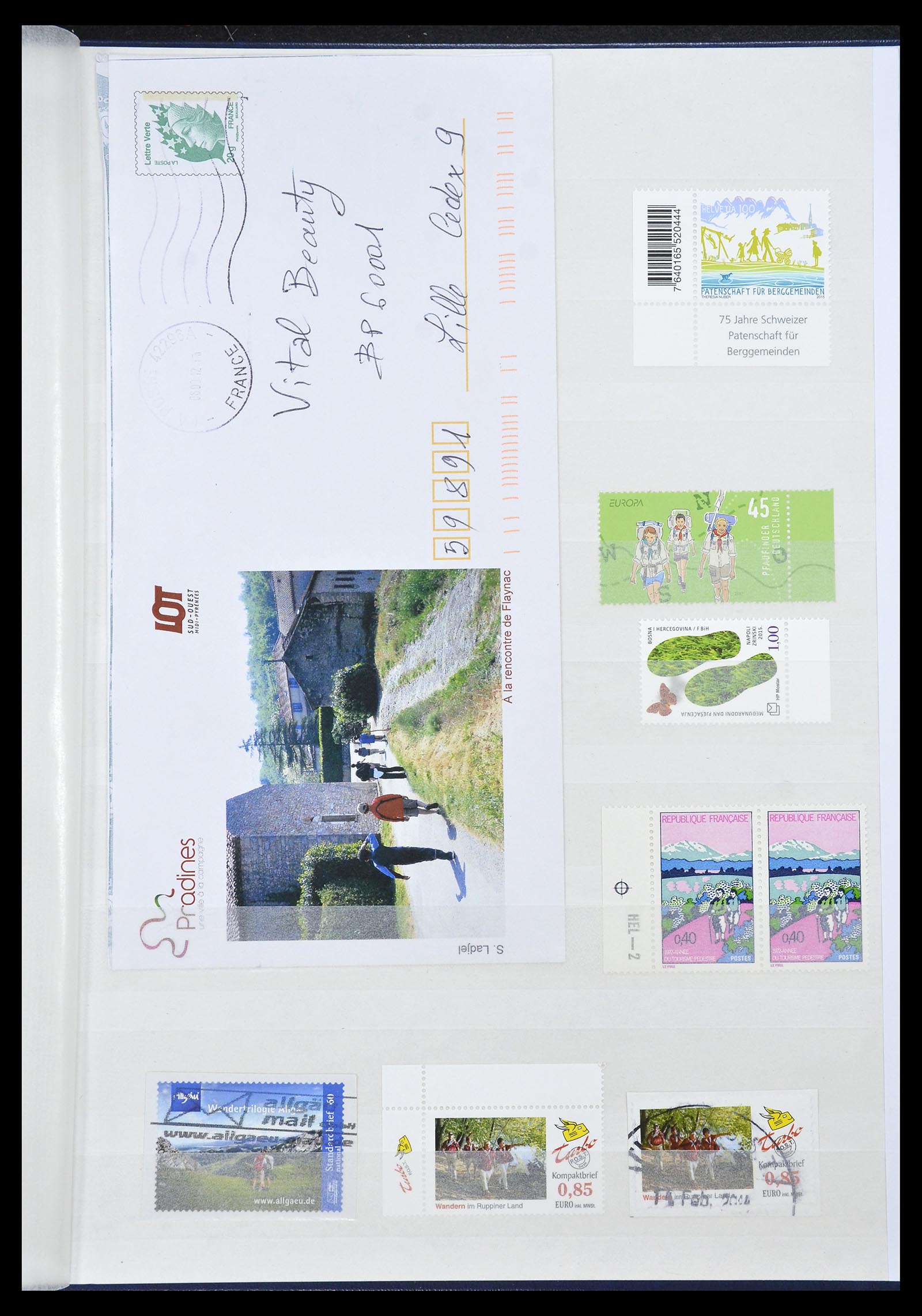 34705 067 - Postzegelverzameling 34705 Motief Fietsen 1897-2019!!