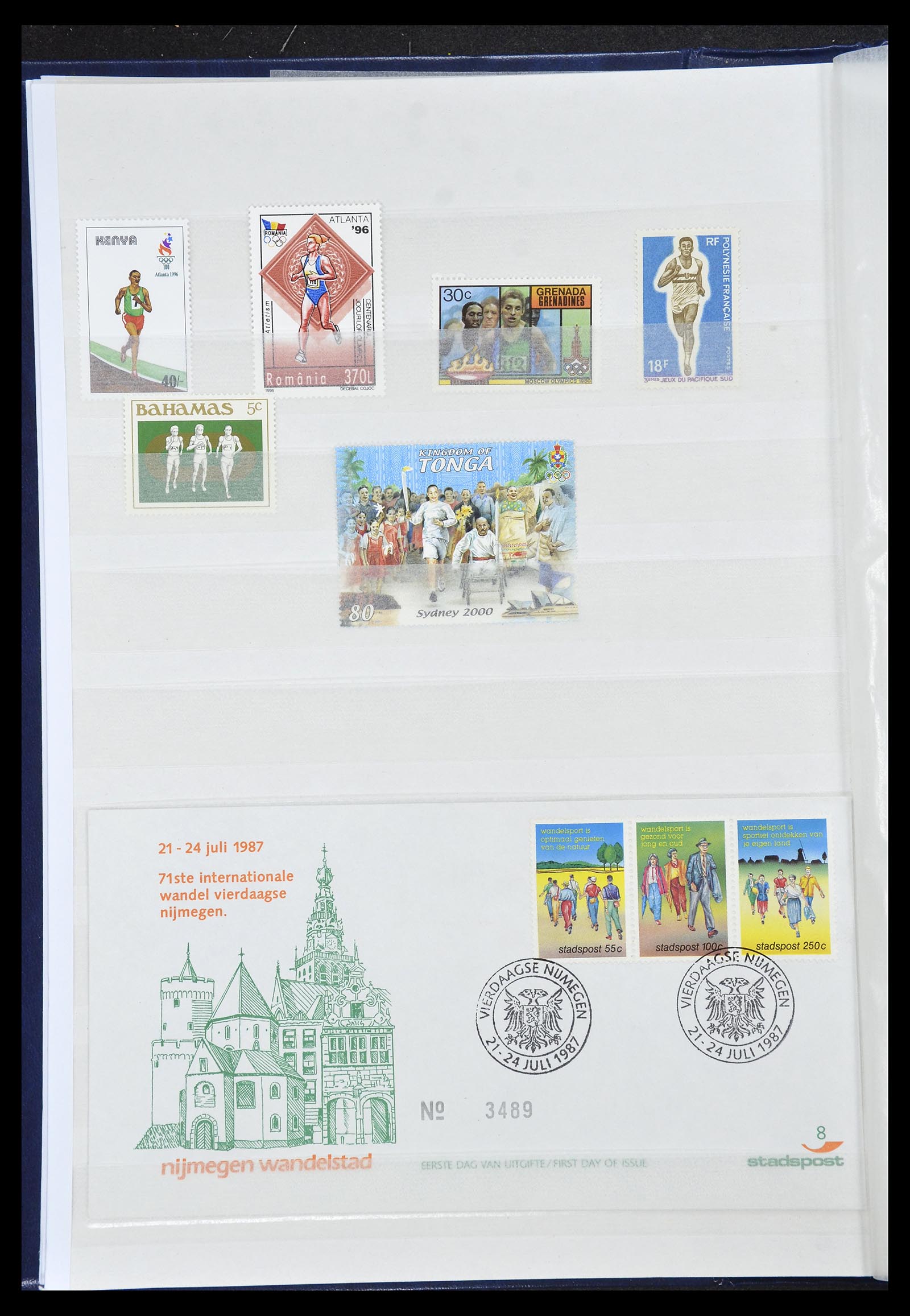 34705 073 - Postzegelverzameling 34705 Motief Fietsen 1897-2019!!