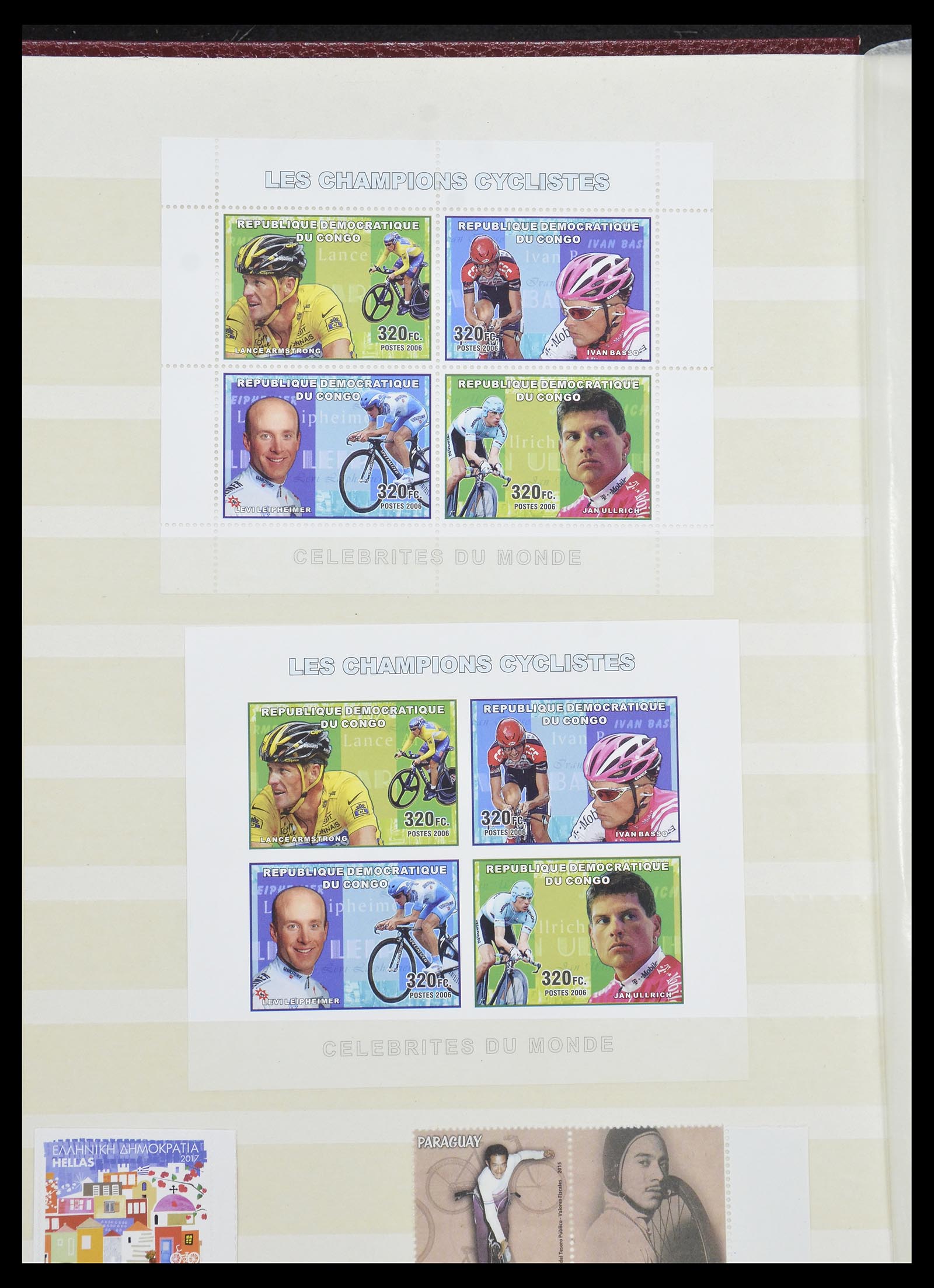 34705 099 - Postzegelverzameling 34705 Motief Fietsen 1897-2019!!