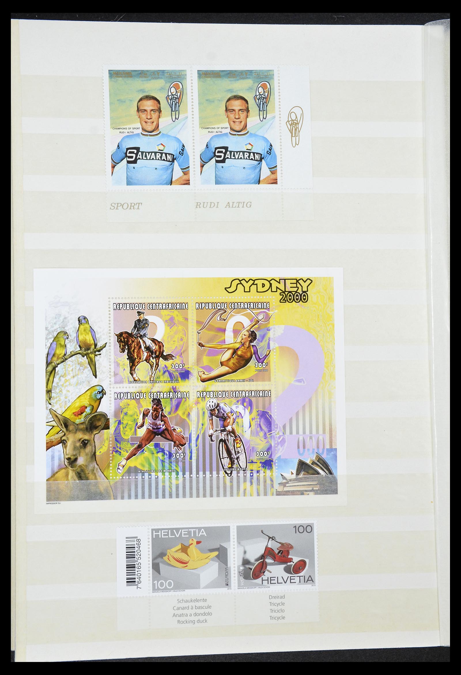 34705 129 - Postzegelverzameling 34705 Motief Fietsen 1897-2019!!