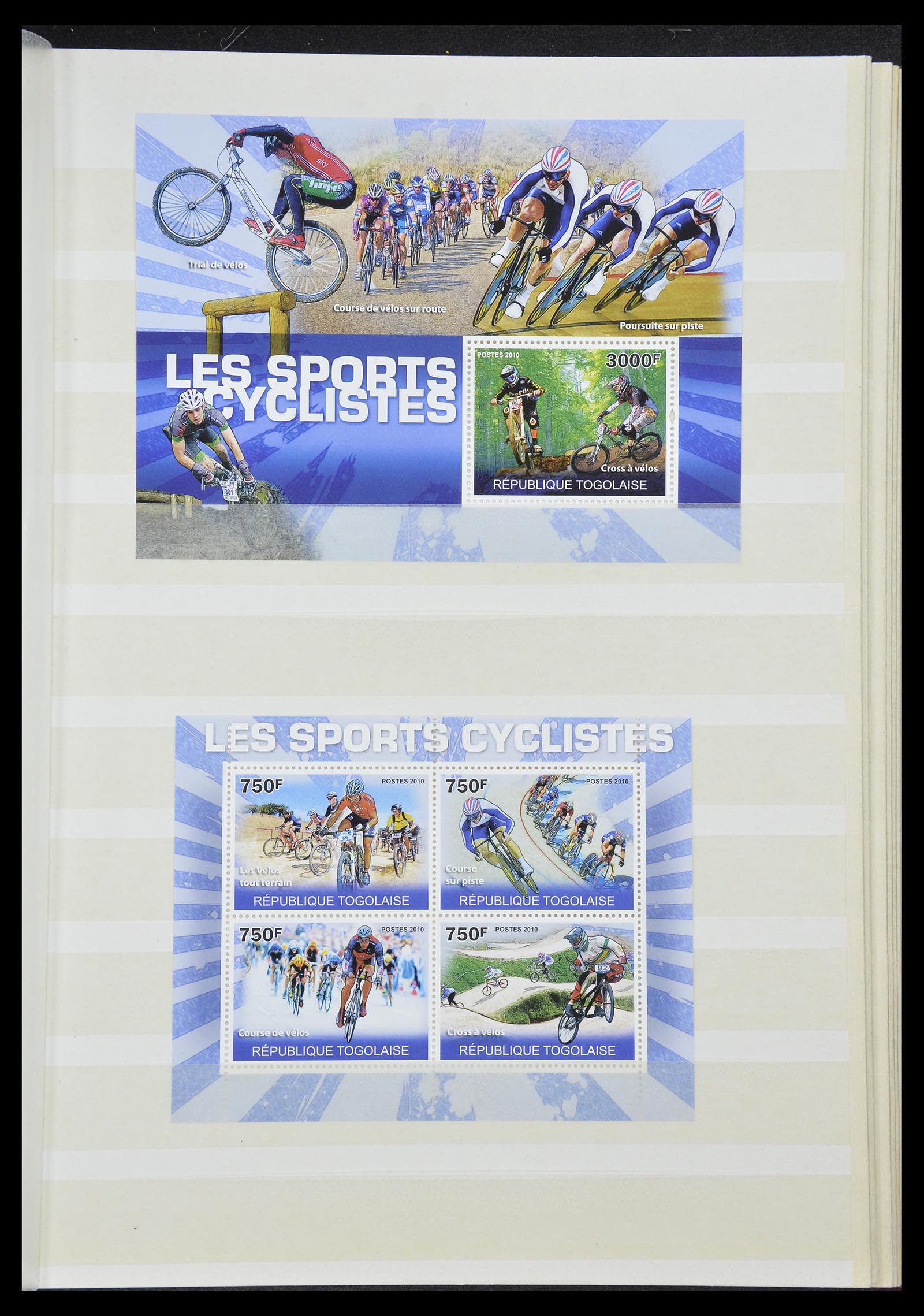 34705 132 - Postzegelverzameling 34705 Motief Fietsen 1897-2019!!