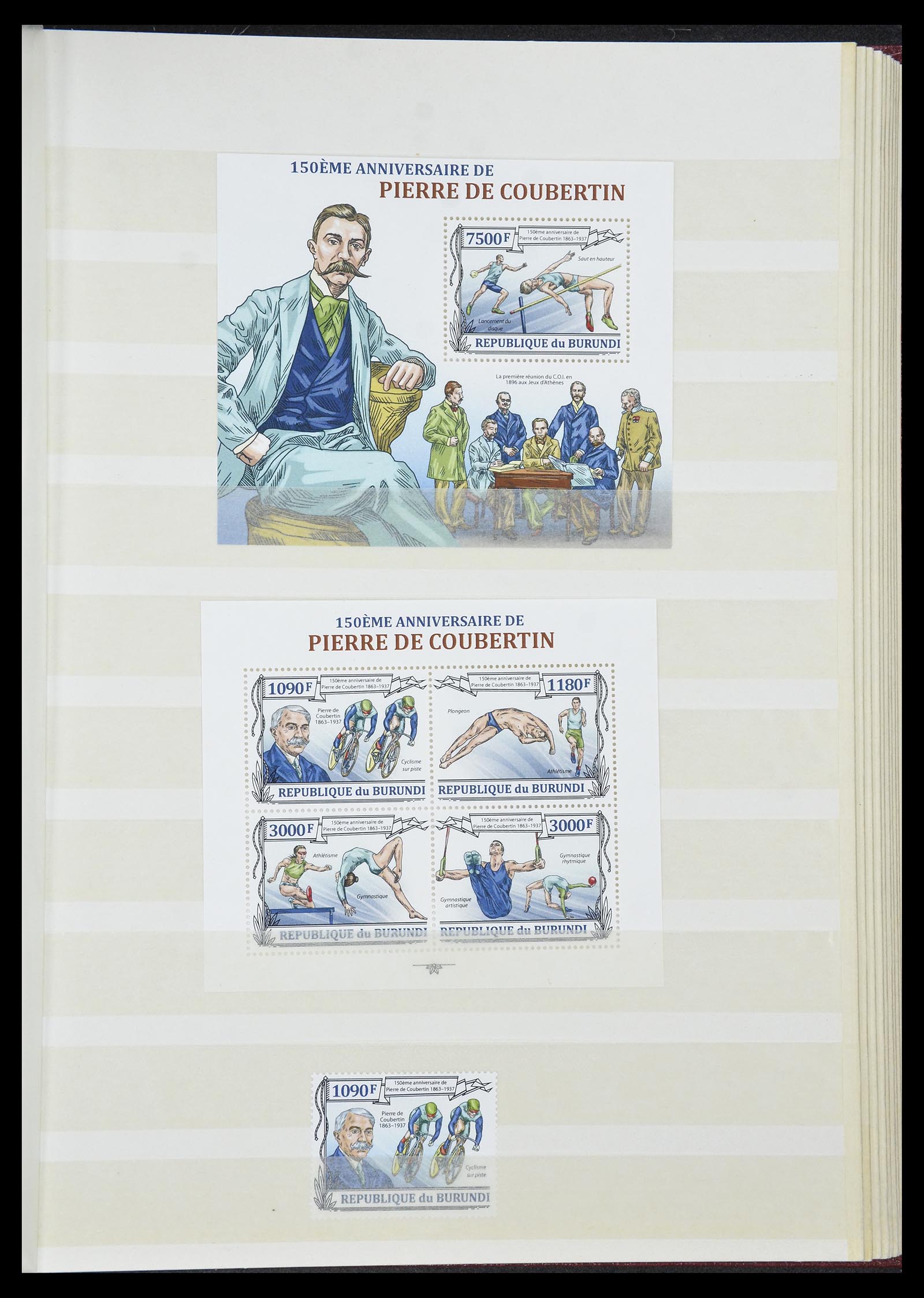 34705 138 - Postzegelverzameling 34705 Motief Fietsen 1897-2019!!