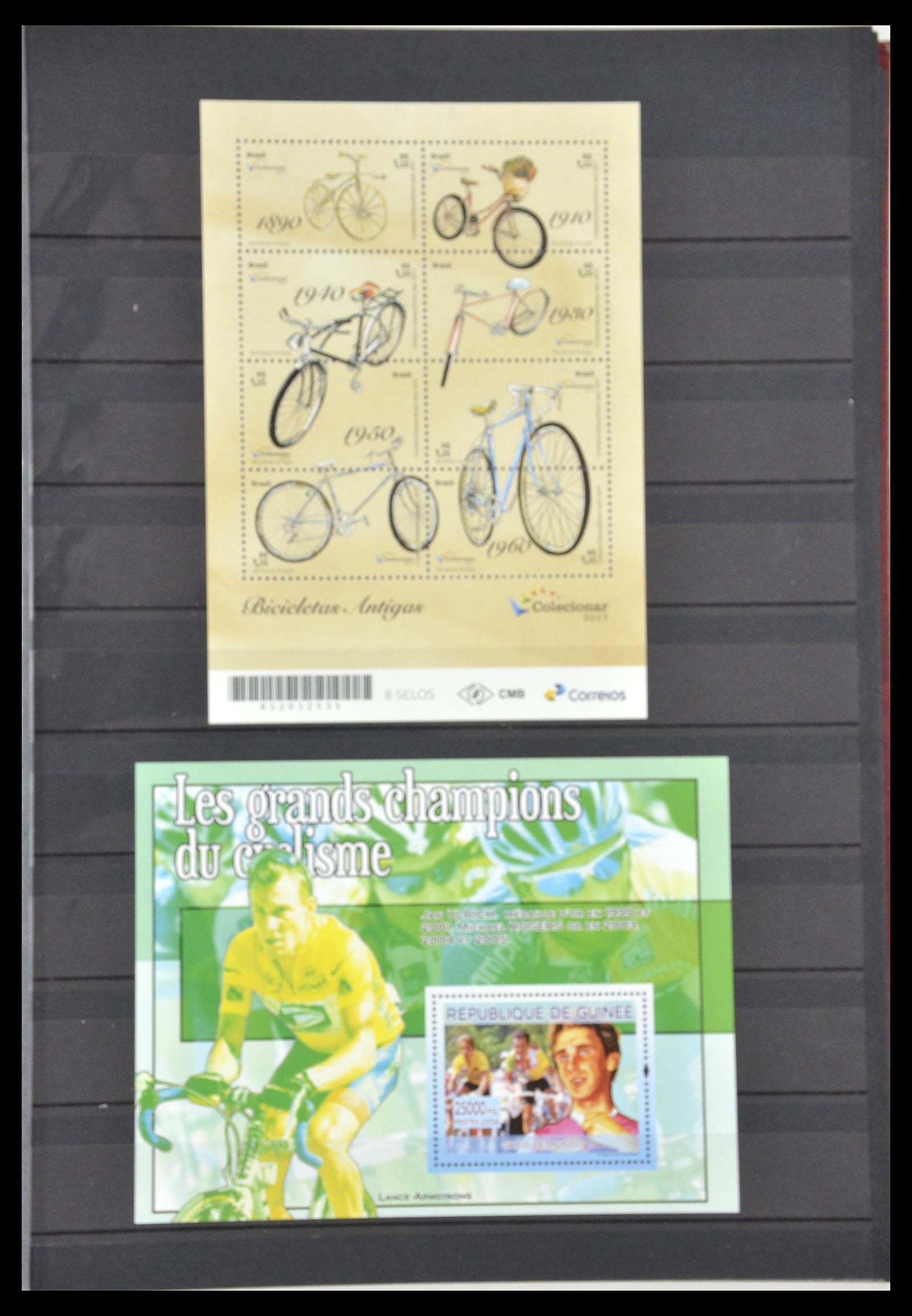 34705 913 - Postzegelverzameling 34705 Motief Fietsen 1897-2019!!