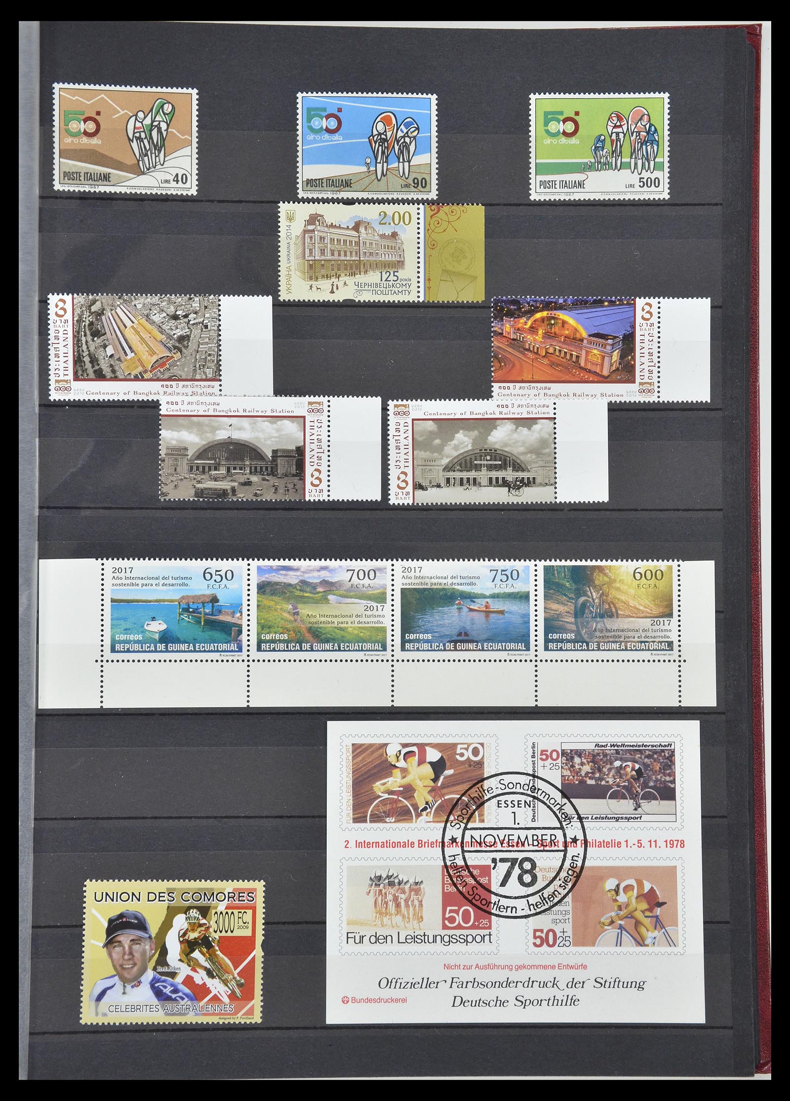 34705 931 - Postzegelverzameling 34705 Motief Fietsen 1897-2019!!
