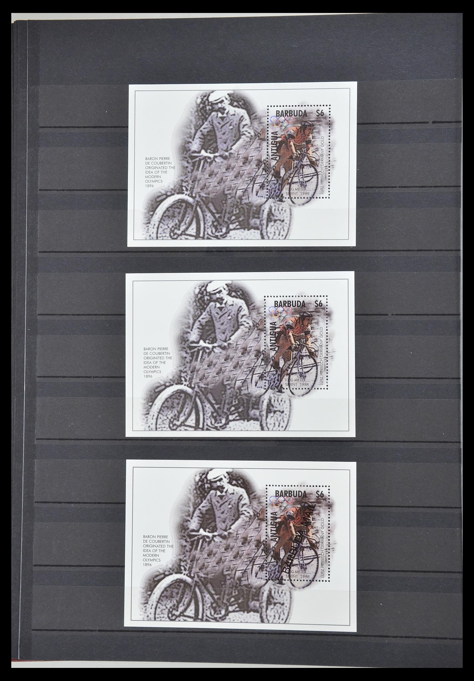34705 933 - Postzegelverzameling 34705 Motief Fietsen 1897-2019!!