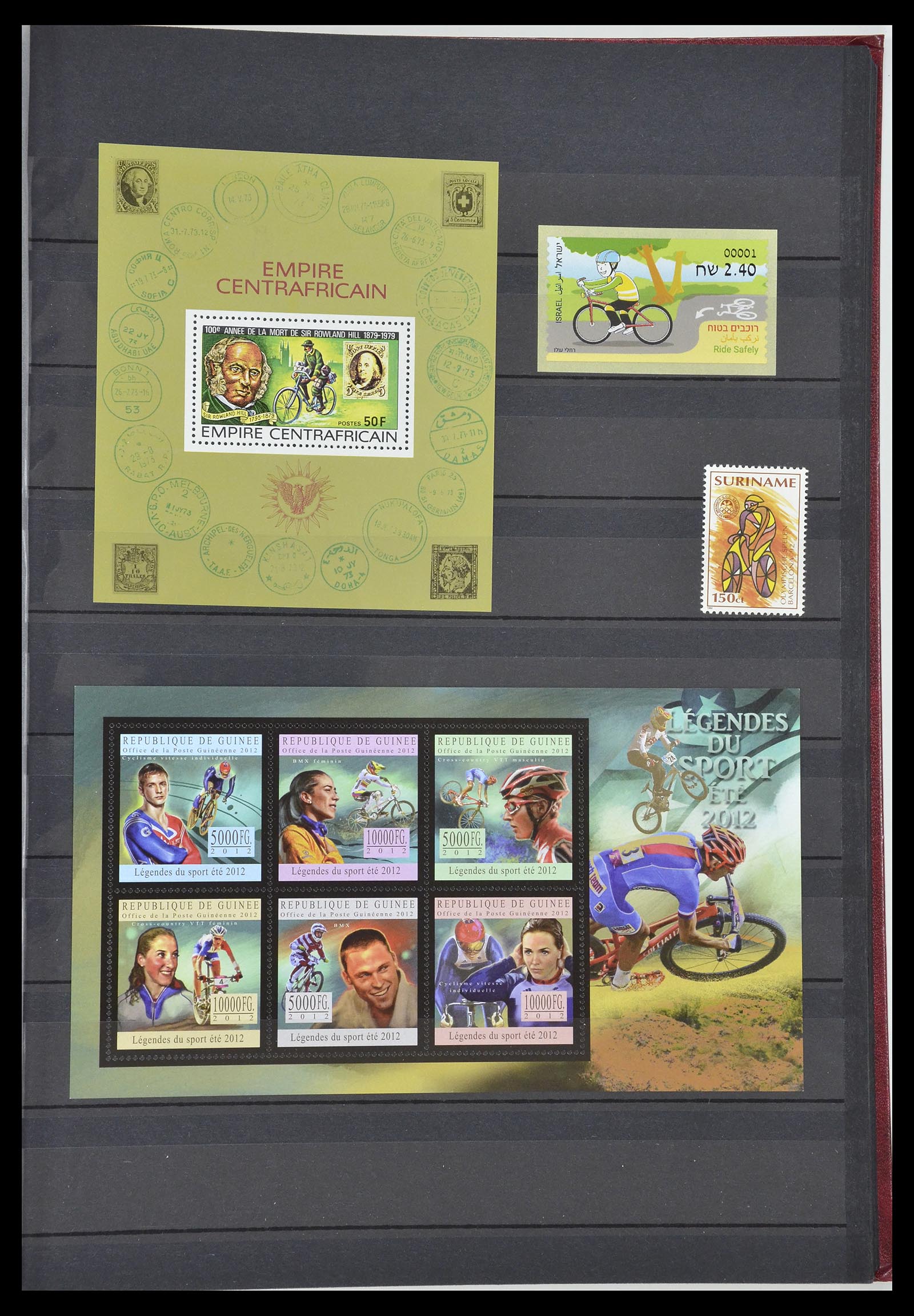 34705 938 - Postzegelverzameling 34705 Motief Fietsen 1897-2019!!