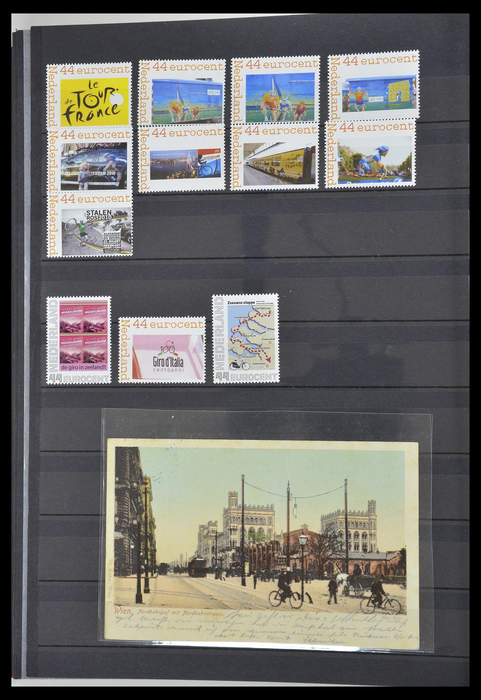 34705 955 - Postzegelverzameling 34705 Motief Fietsen 1897-2019!!