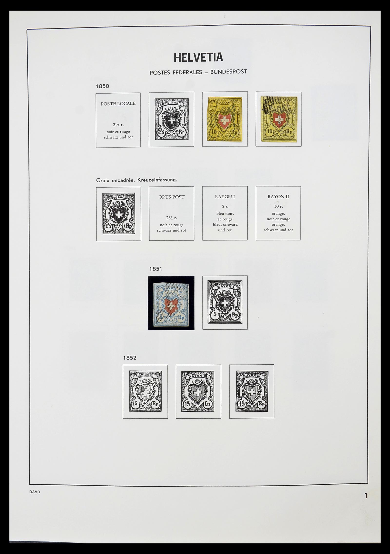 34706 001 - Postzegelverzameling 34706 Zwitserland 1850-1991.