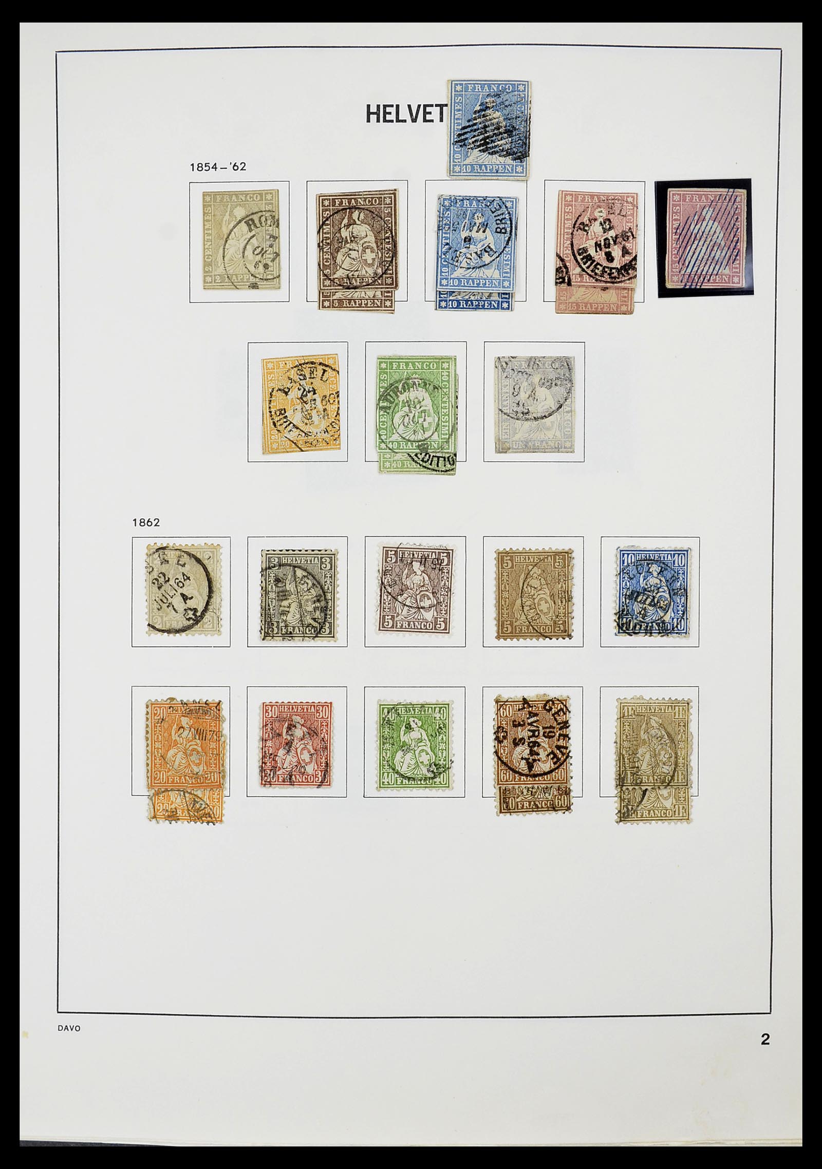 34706 002 - Stamp Collection 34706 Switzerland 1850-1991.