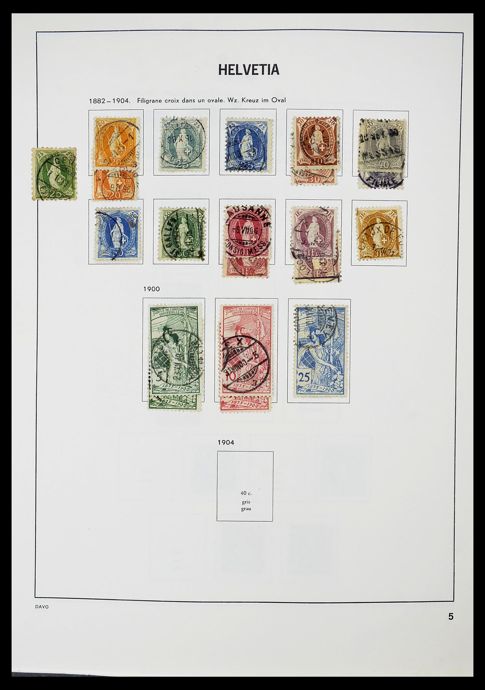 34706 006 - Postzegelverzameling 34706 Zwitserland 1850-1991.