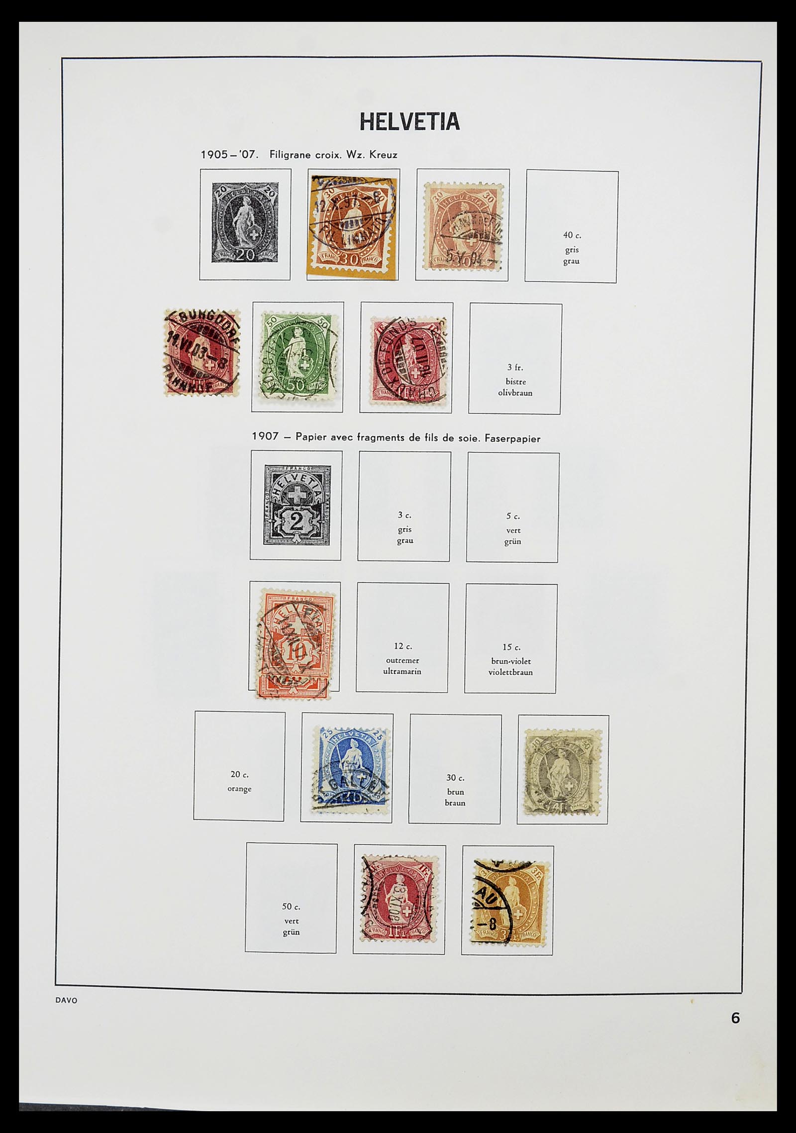 34706 007 - Stamp Collection 34706 Switzerland 1850-1991.