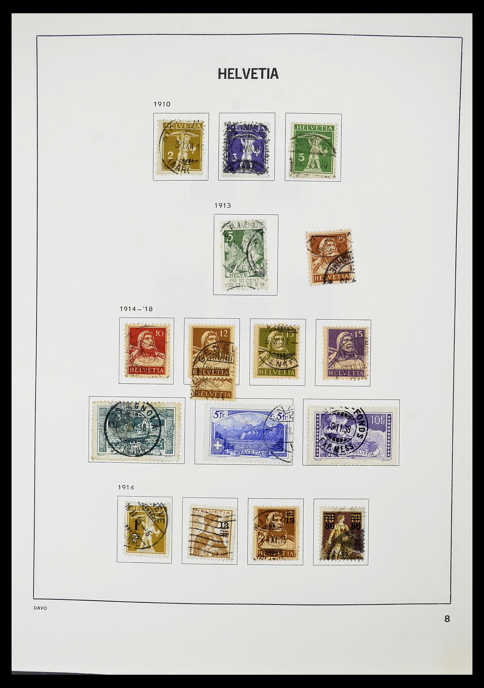 34706 009 - Stamp Collection 34706 Switzerland 1850-1991.